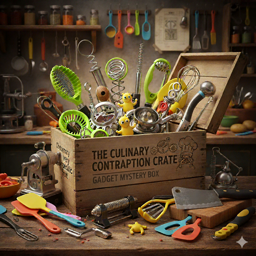 The Culinary Contraption Crate! 🍳 Mystery Box of Kitchen Gadgets & Gizmos! FREE SHIP!