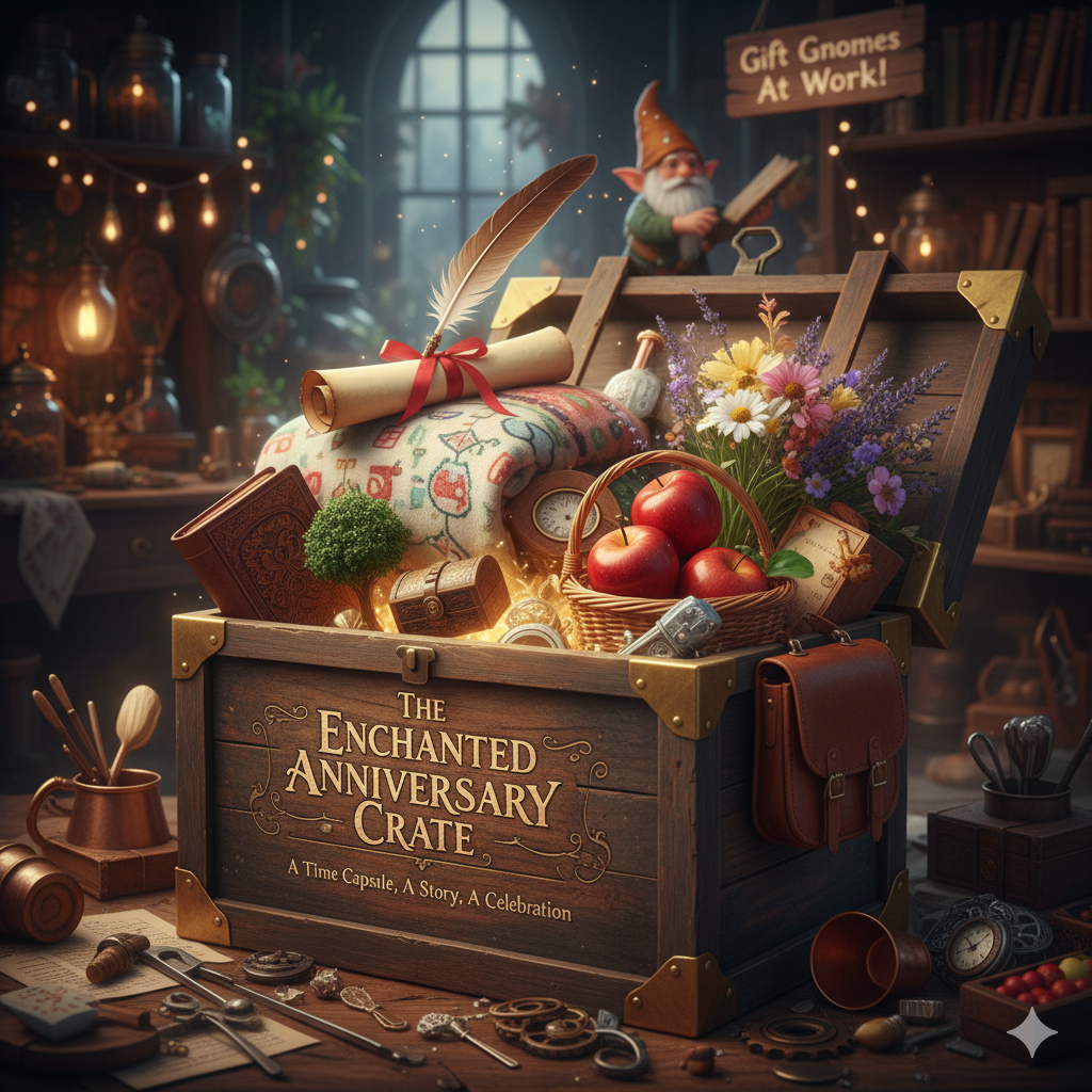 The Enchanted Anniversary Crate! ✨ Pick Your Traditional Year! Whimsical Gift Box! FREE SHIP!