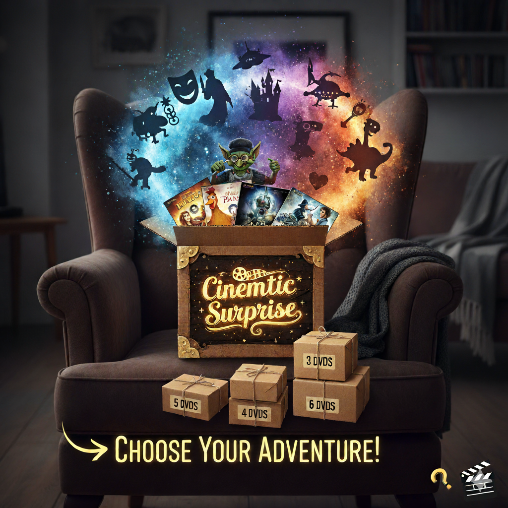 The Cinematic Surprise! 🎬 Pick Your Pack: 3, 4, 5, or 6 Mystery DVDs - ANY GENRE! FREE SHIP!