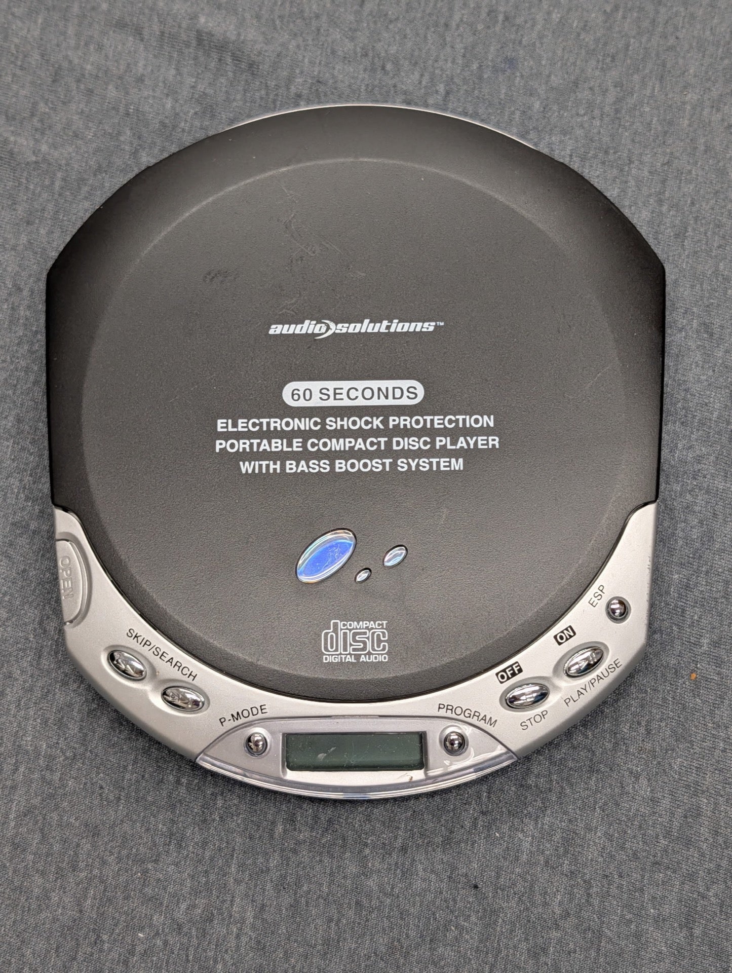 Audio Solutions Portable CD Player 60 Seconds Anti-Skip Protection Bass Boost