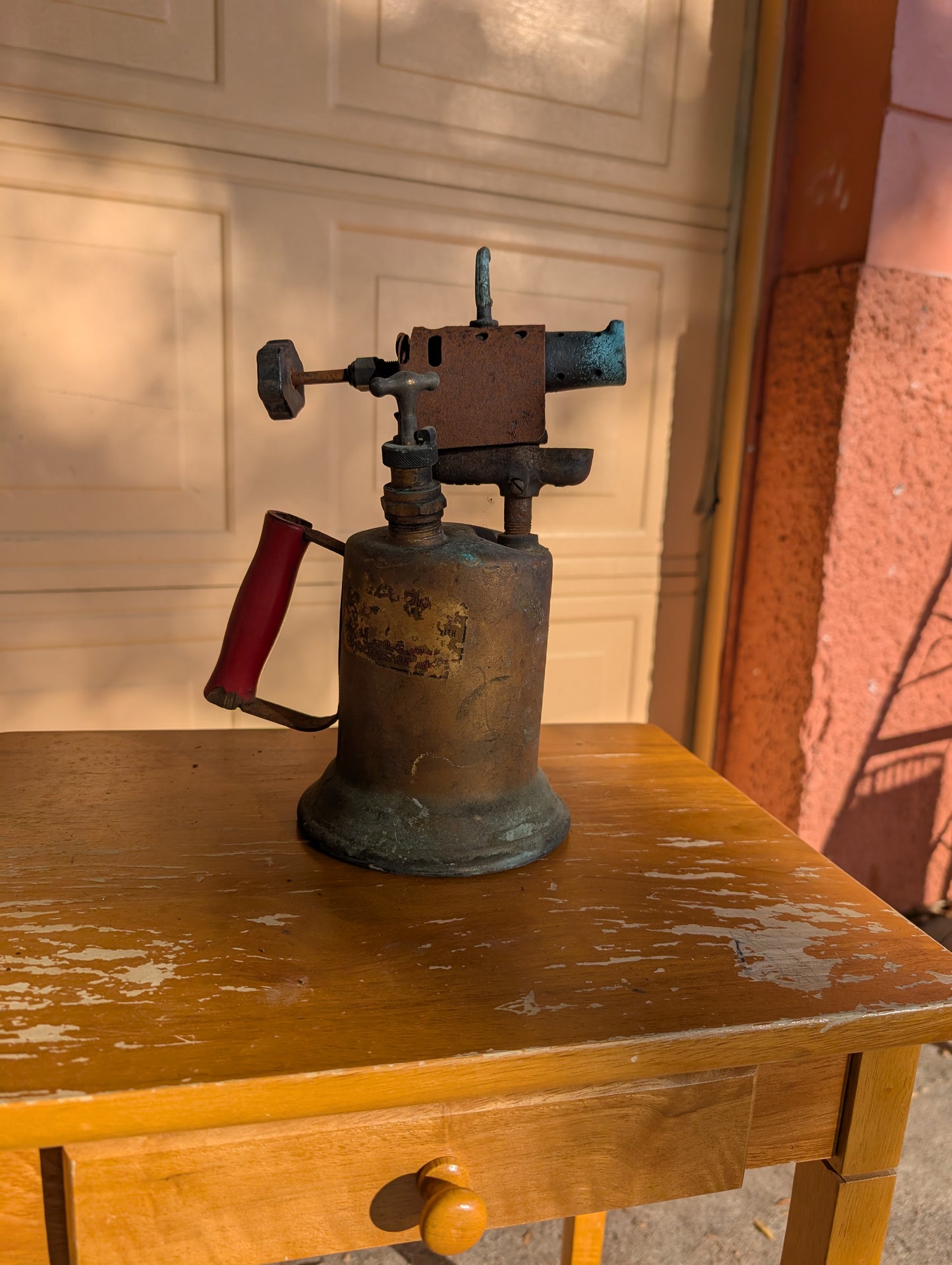 Antique C&L Clayton Lambert Brass Blow Torch Blowtorch Made In Detroit USA