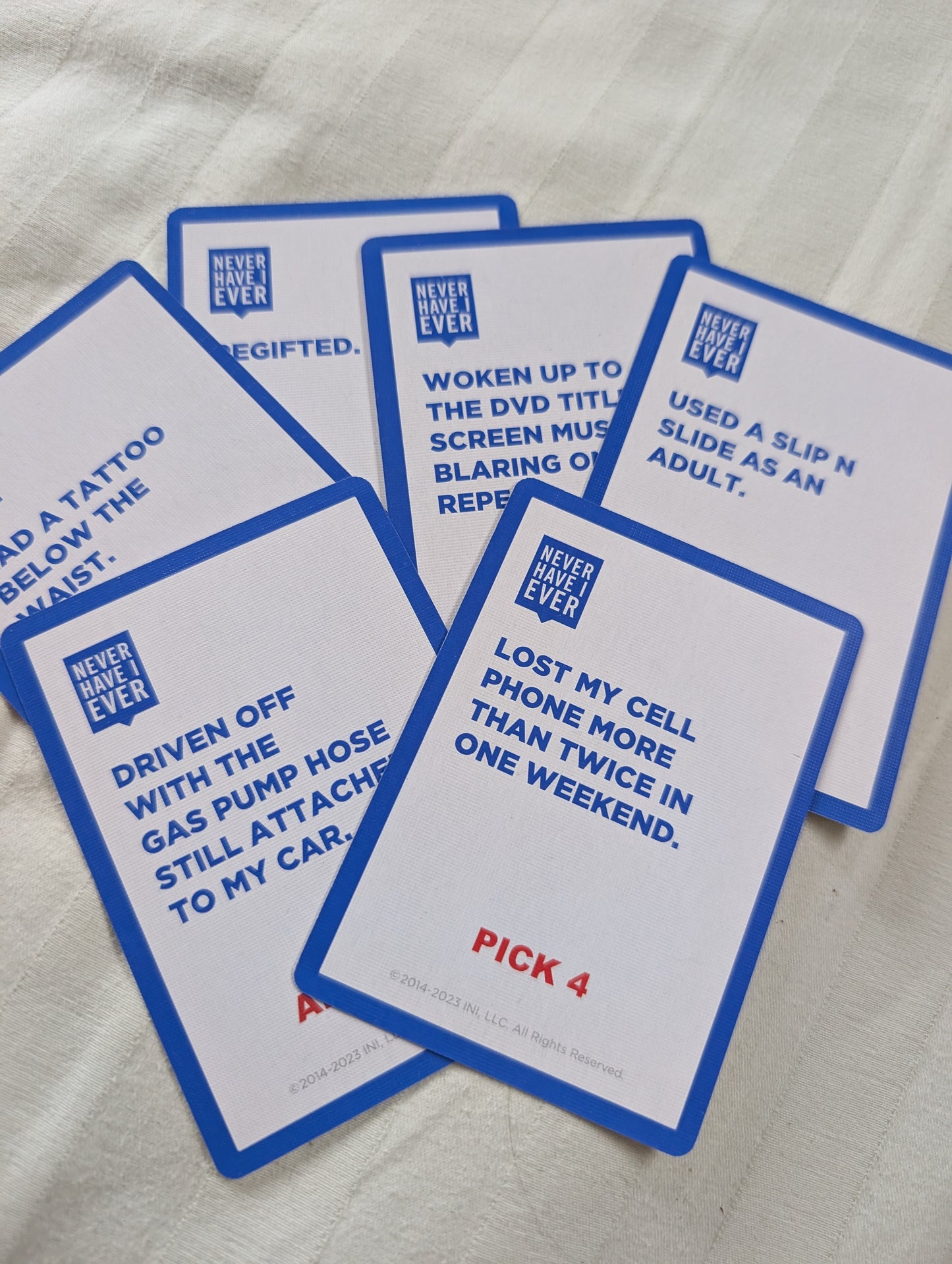 Never Have I Ever - The Game of Poor Life Decisions Brand NSFW