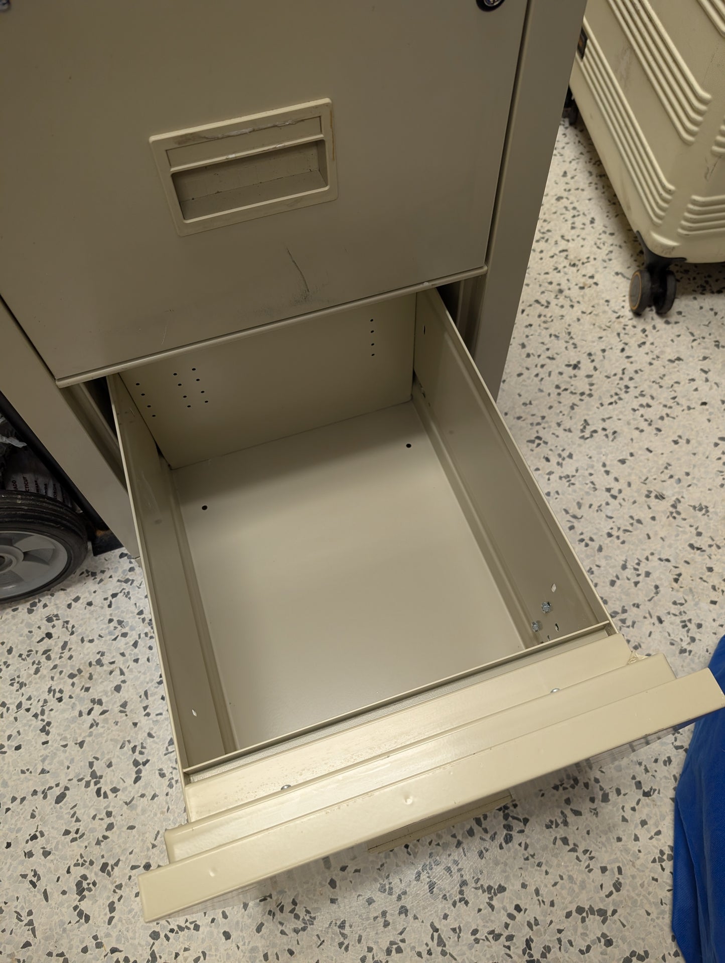 FireKing Turtle Series - Lockable Space Saving Vertical File Cabinet - 1-Hour Fire Rated - 2 Drawers