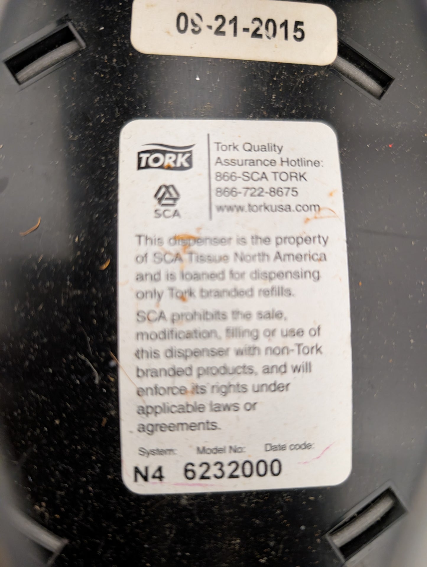 Tork Xpressnap 6232100 Black Tabletop Interfold Napkin Dispenser N4