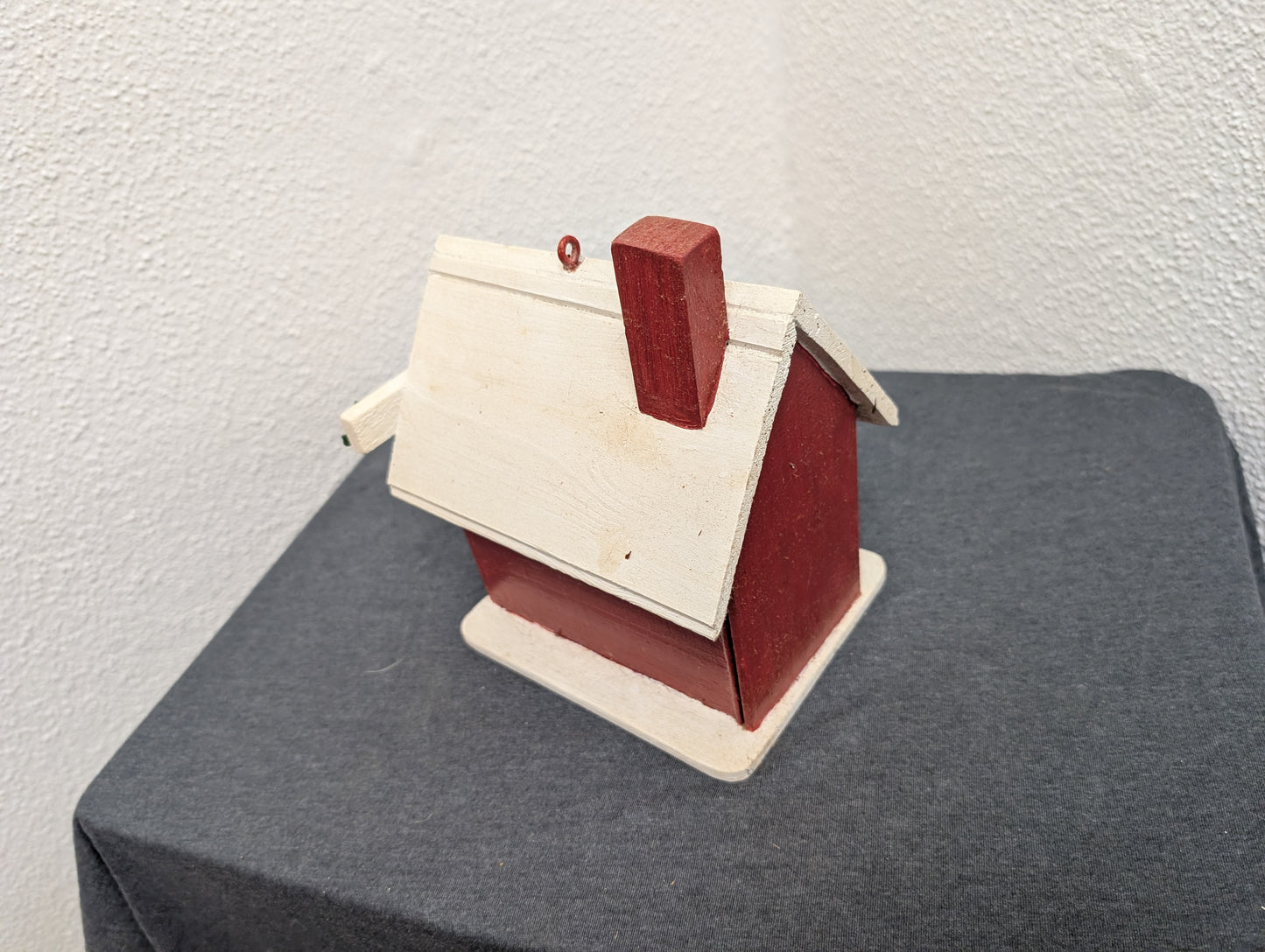 Vintage handcrafted North Pole birdhouse