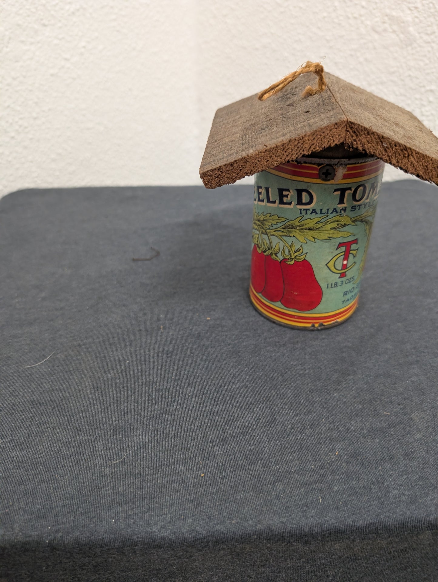 Vintage handcrafted Polly Sliced Tomato birdhouse