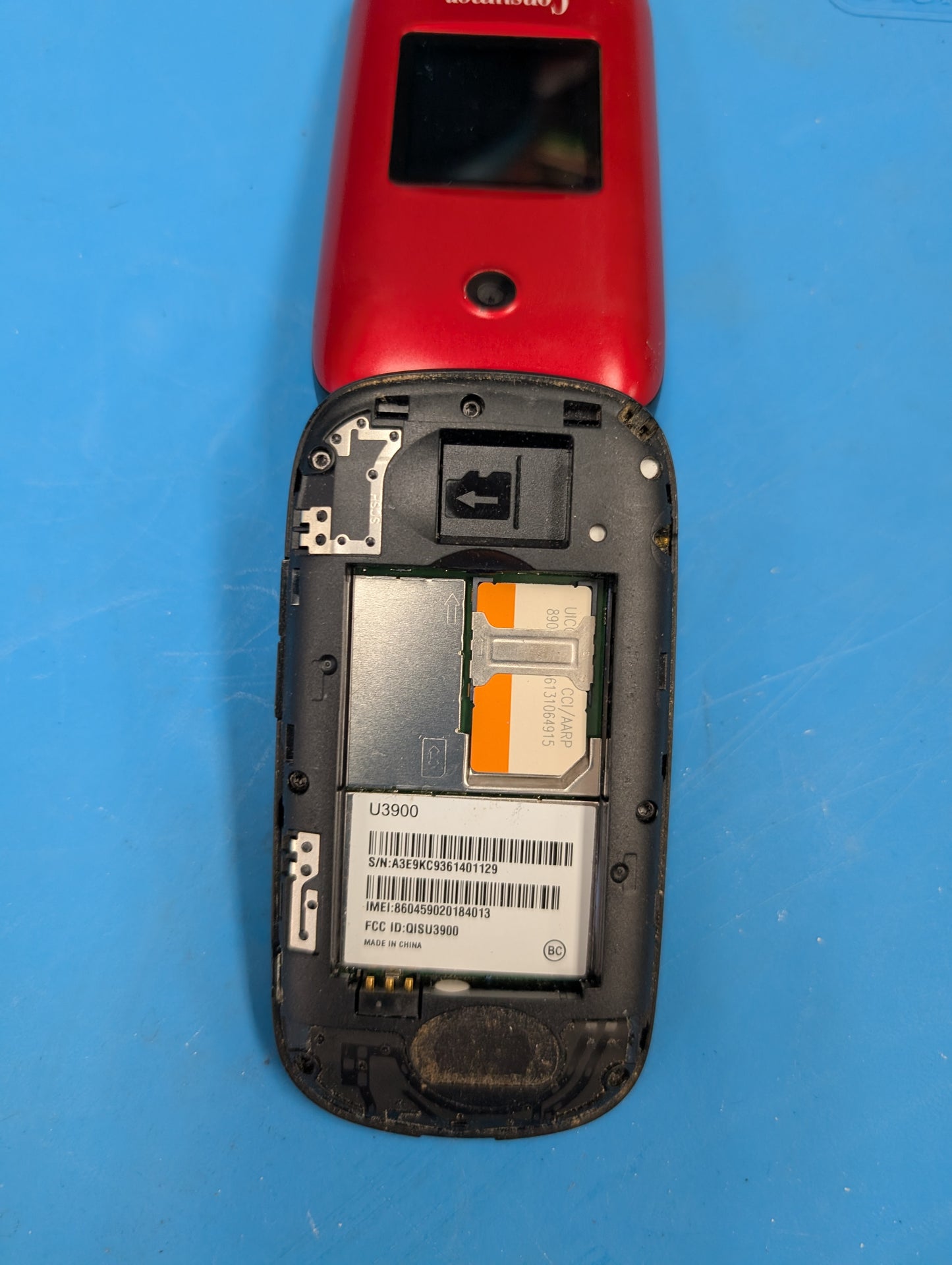 Consumer Cellular Huawei U3900 Flip Phone with original box