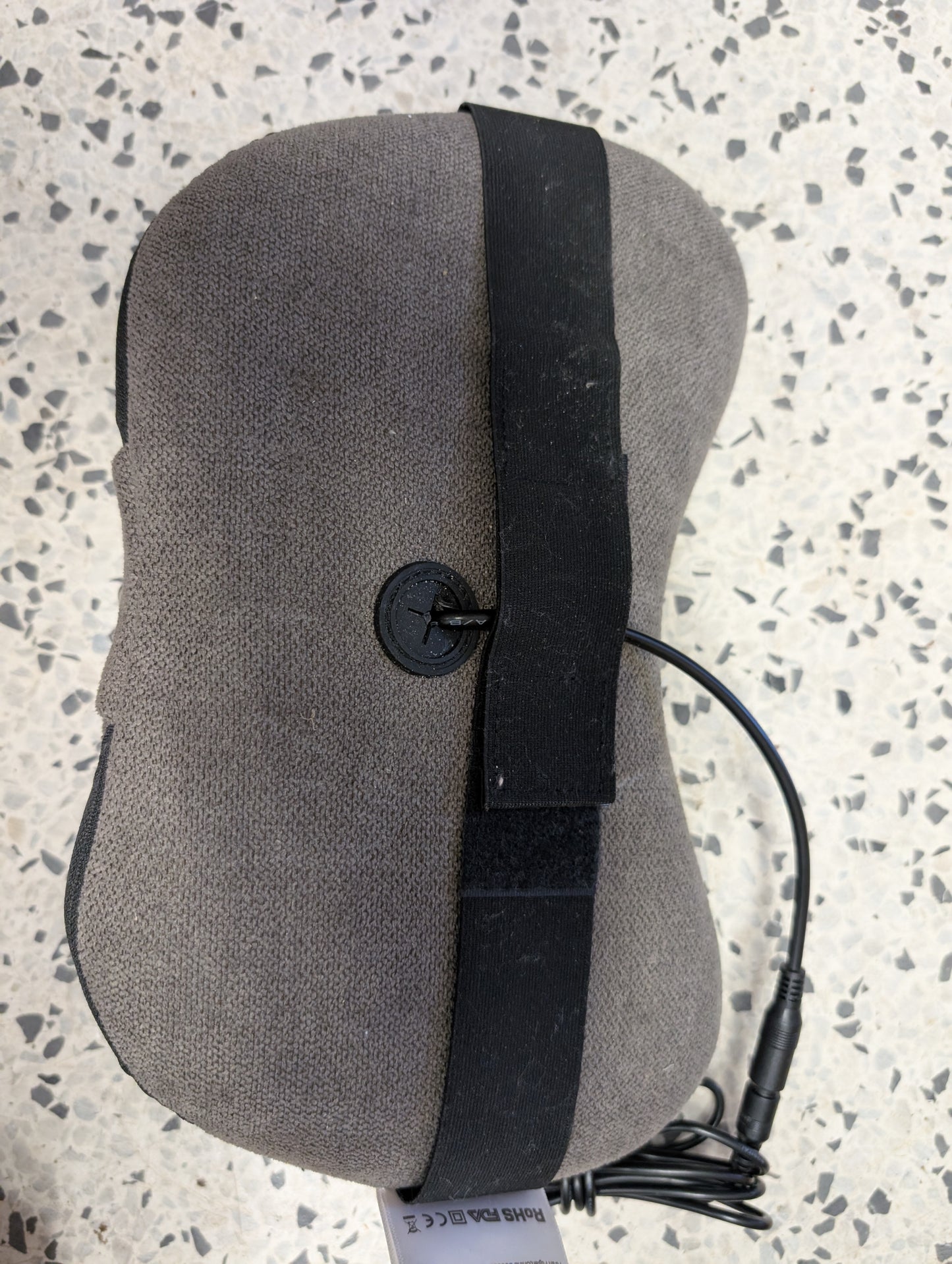 MASSAGER Heated Neck Back Pillow Papillon JH-016 Black Gray 3D Shiatsu