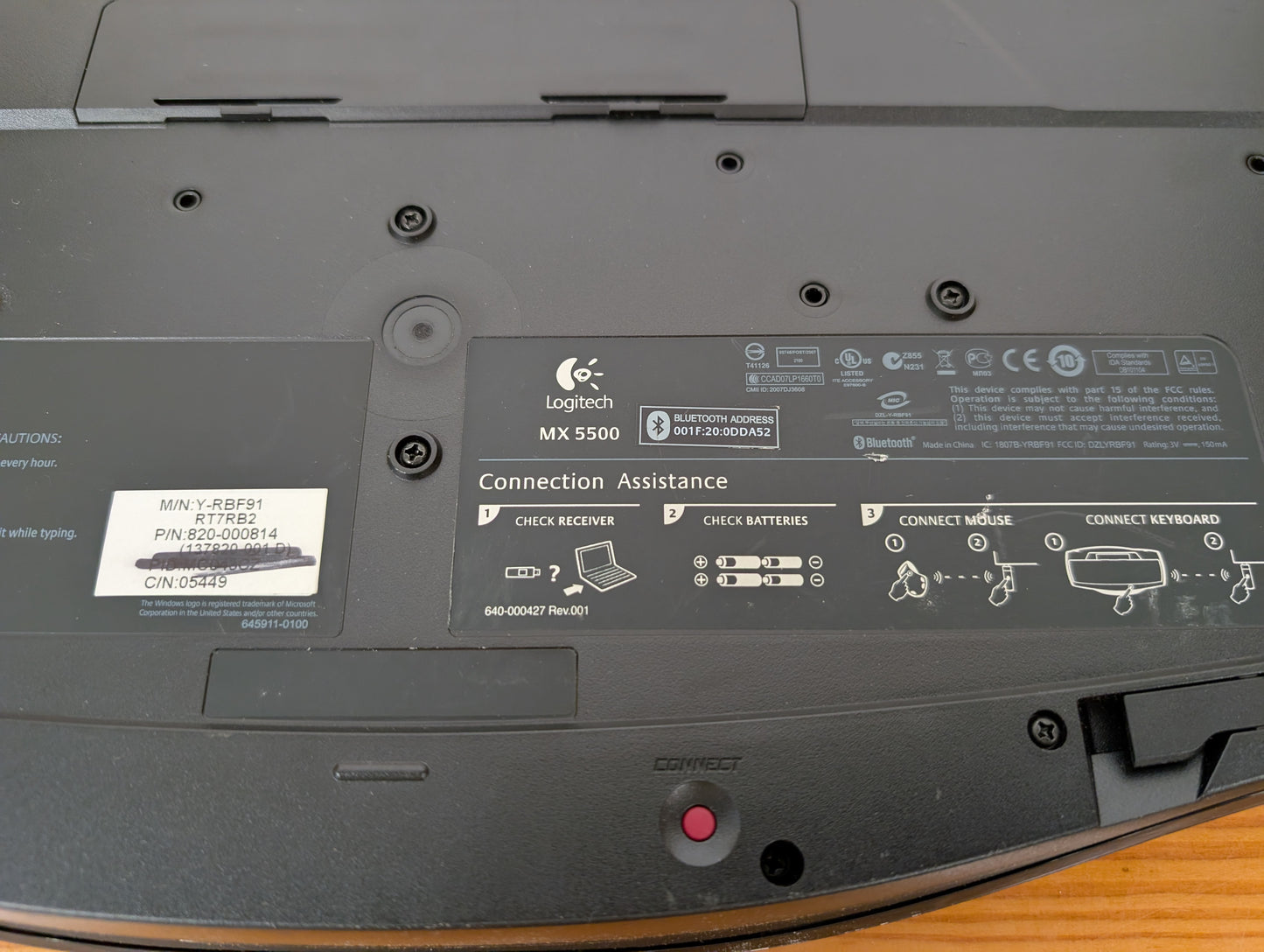 Logitech MX 5500 Wireless Bluetooth Keyboard