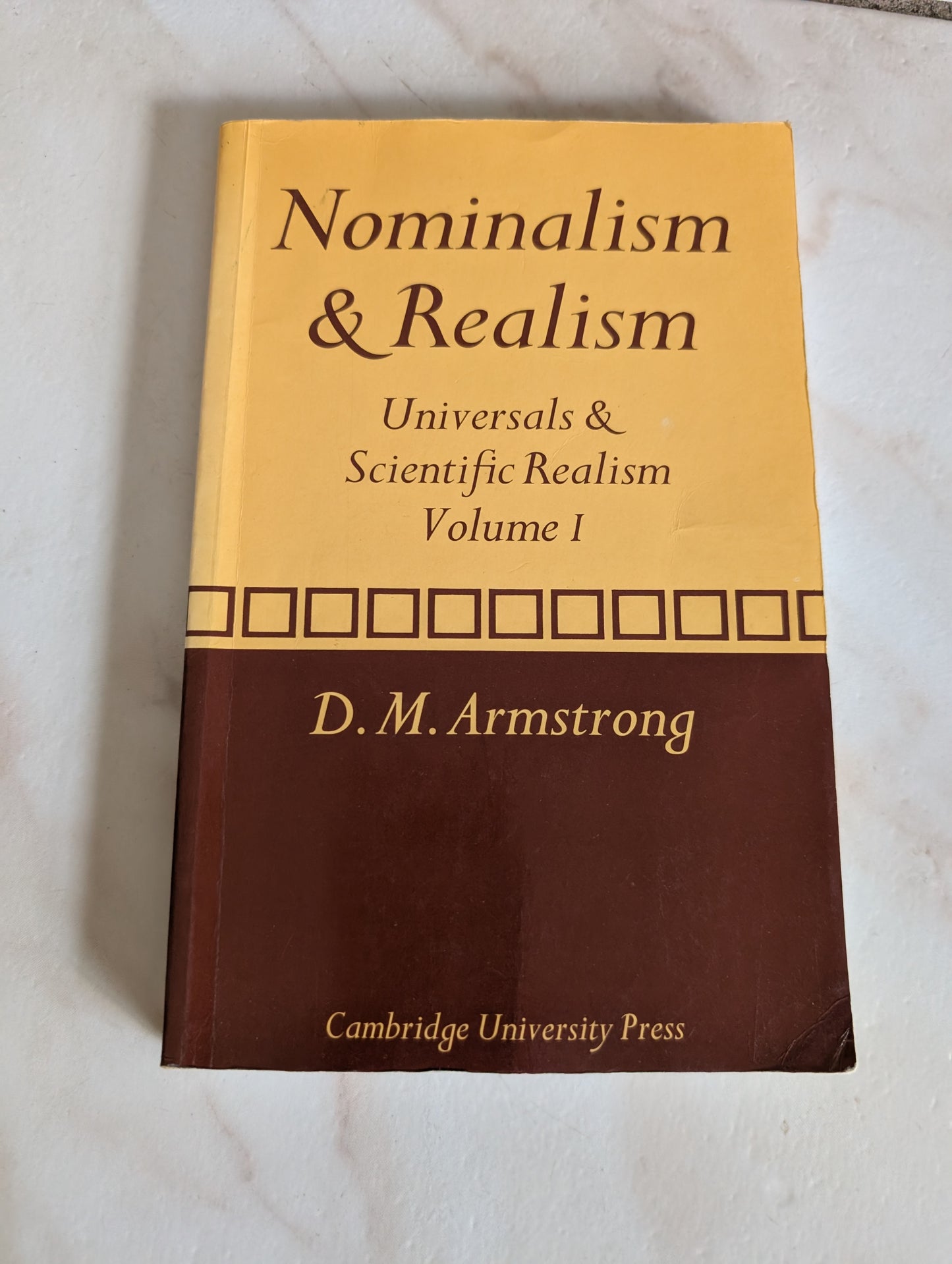 Universals & Scientific Realism; Nominalism & Realism (Volume I) - Book by David Malet Armstrong