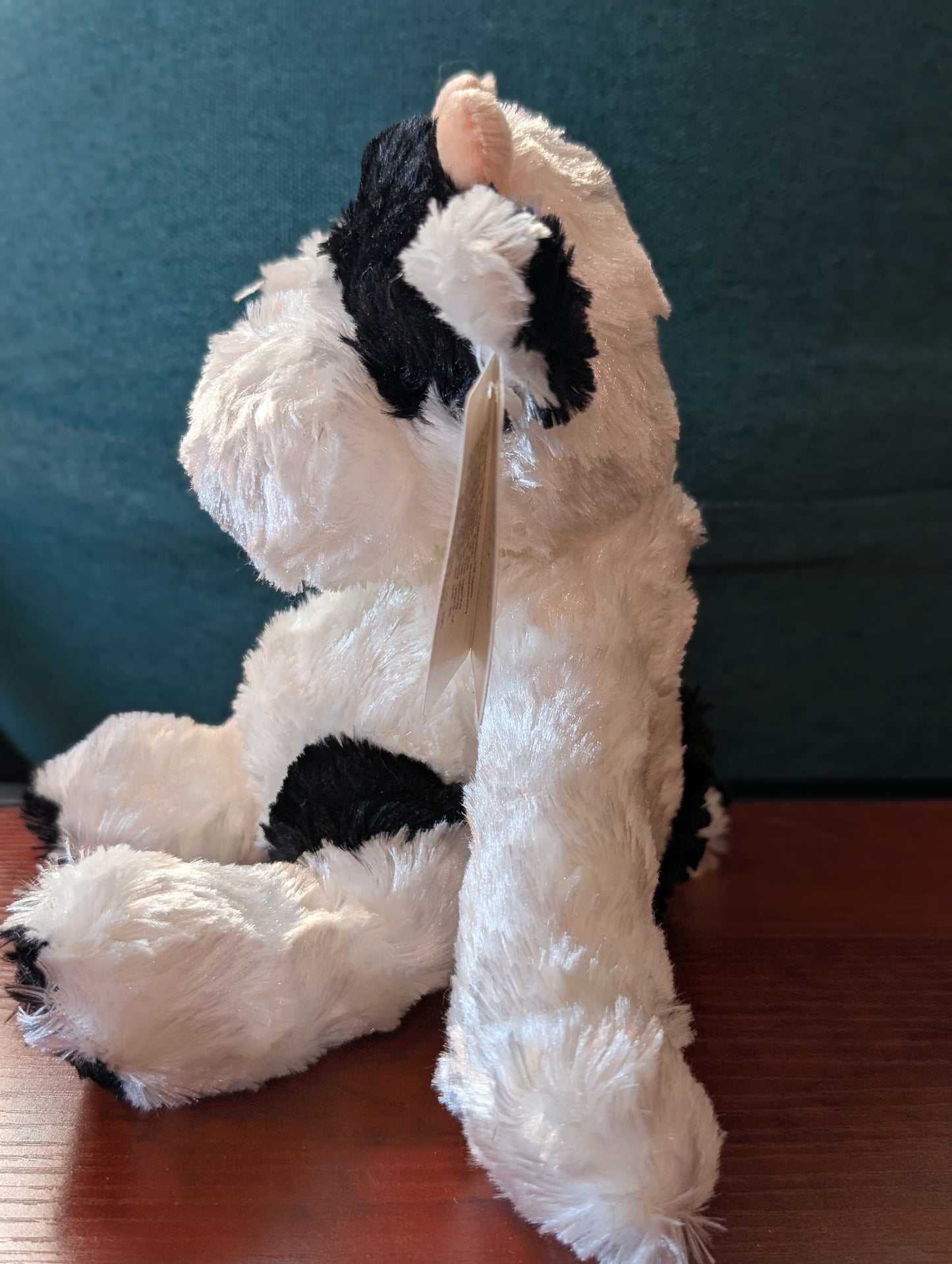 Vintage Cow 8" Black White Stuffed Plush Animal Farm Pet