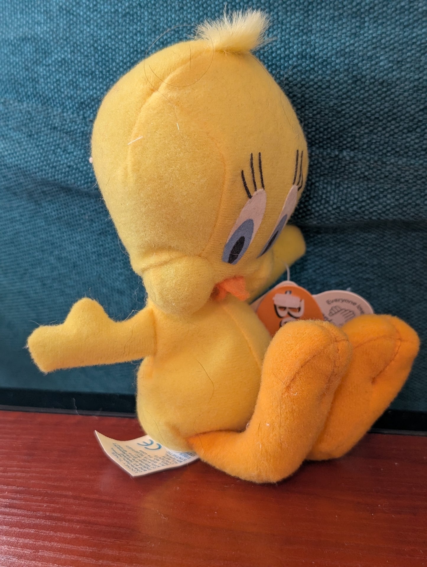 Vintage Tweety Bird Looney Tunes Play By Play Warner Bros 1997 Plush W/Tags 8"