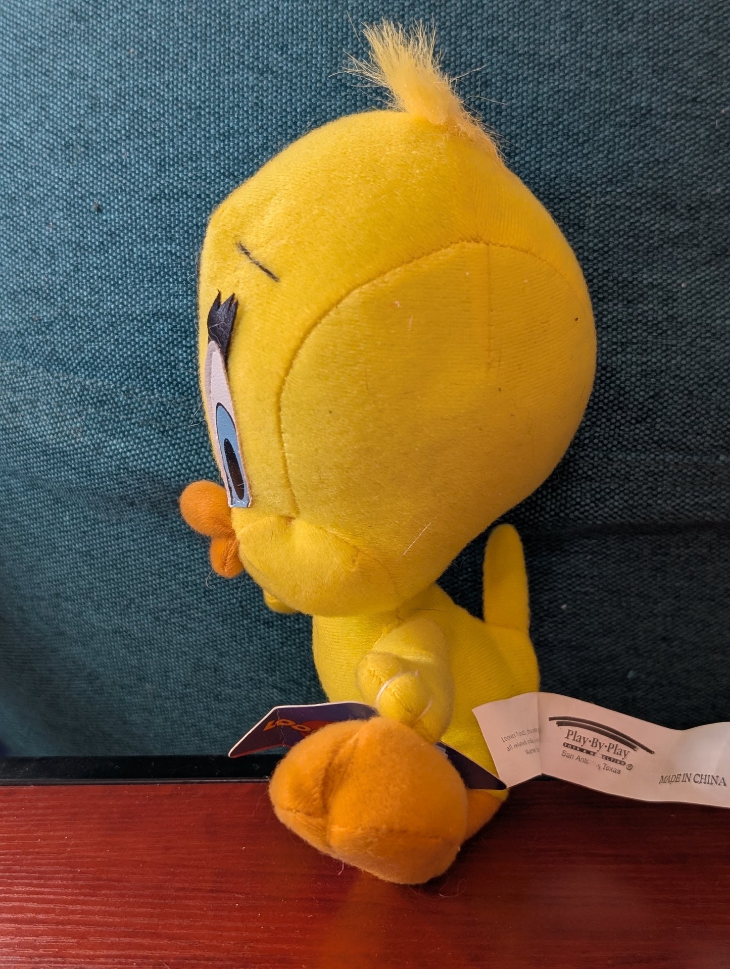 Vintage Applause Looney Tunes Tweety Bird Plush Toy Warner Brothers 1997 Tags 6”