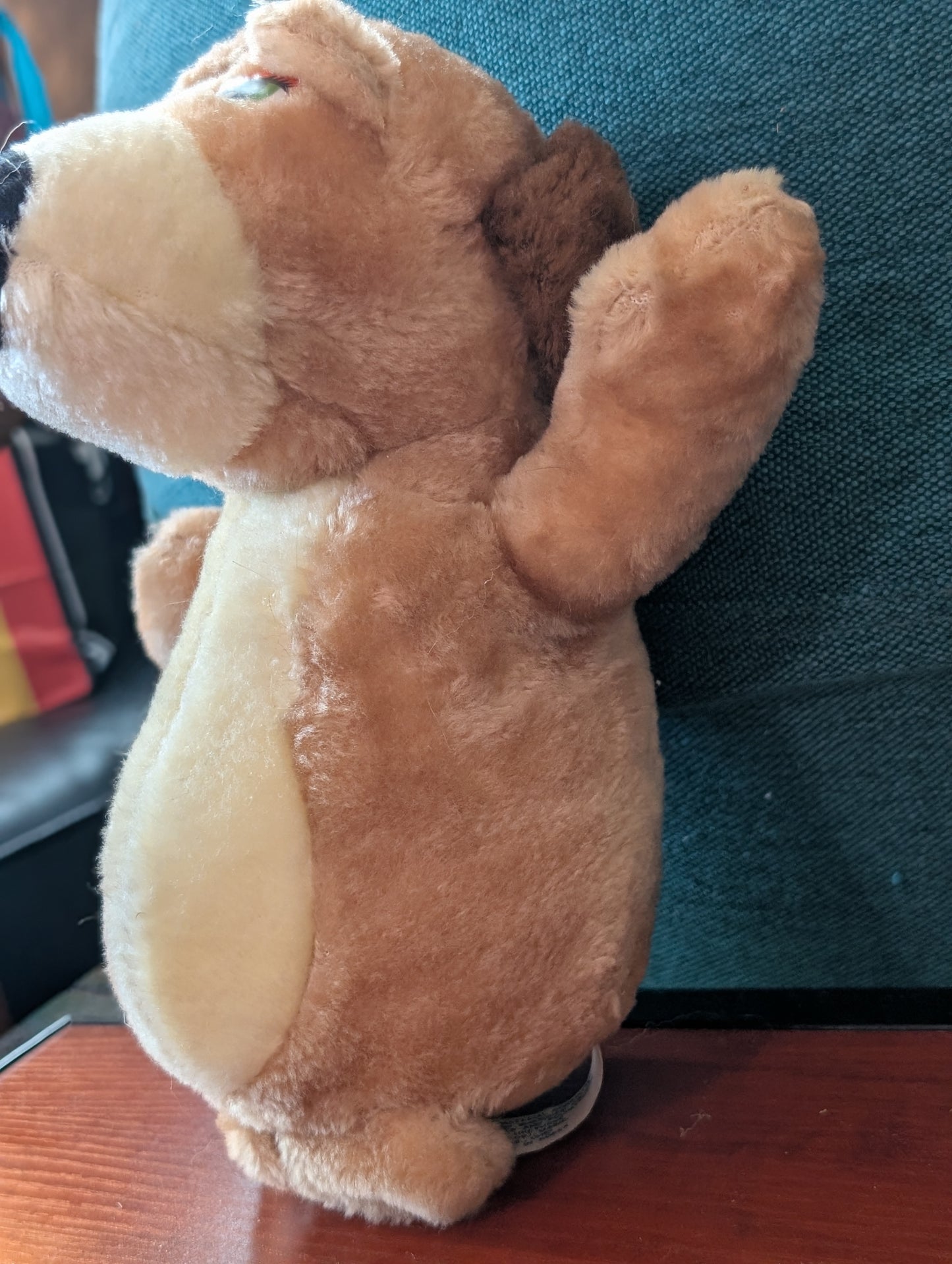 Vintage America Brechner Dog Brown Puppy Brown 11” Plush Stuffed Animal