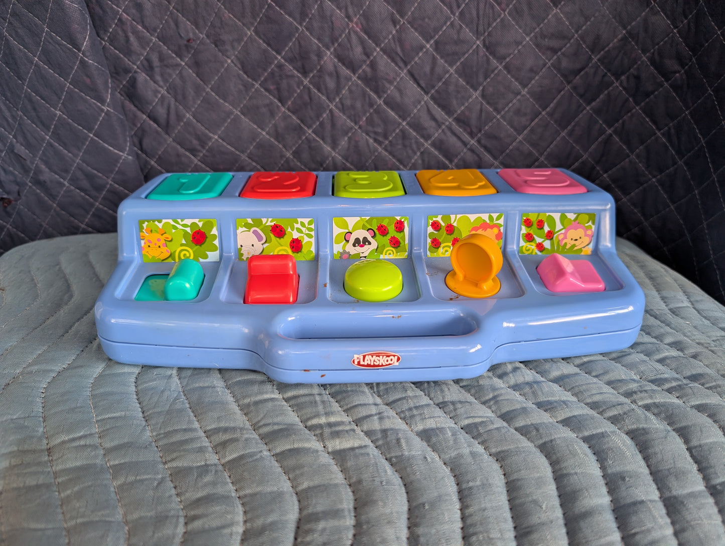 Vintage 1995 Playskool Busy Basics Poppin' Pals Pop Up Jungle Animals #06205