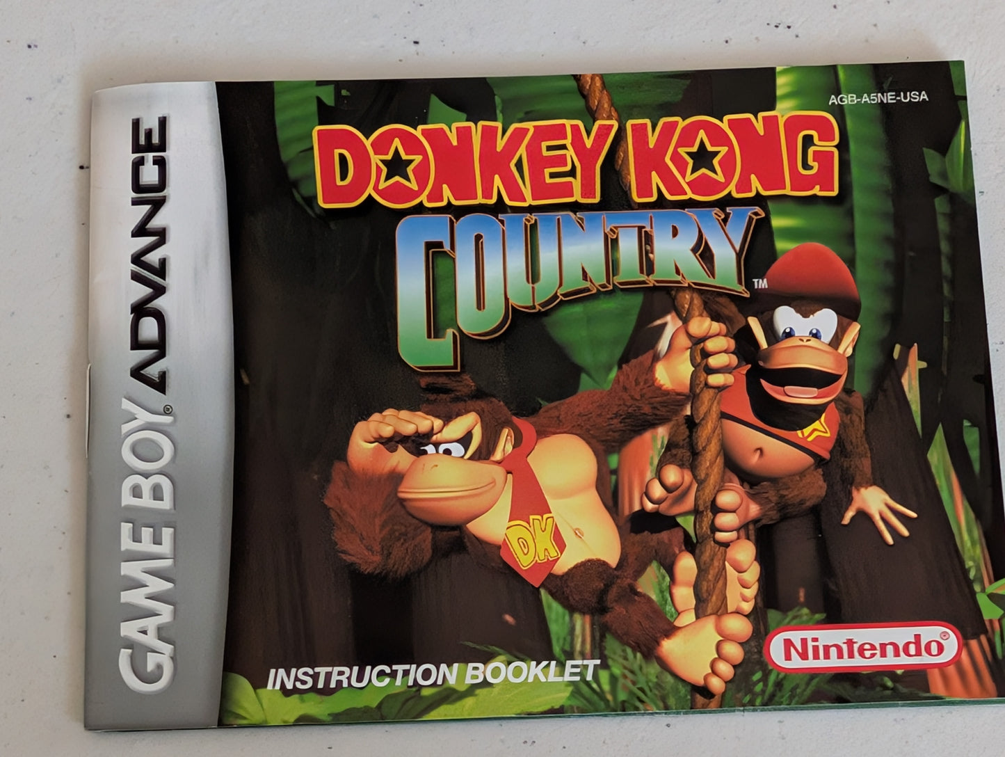 Donkey Kong Country Video game Instruction Booklet Gameboy Advance