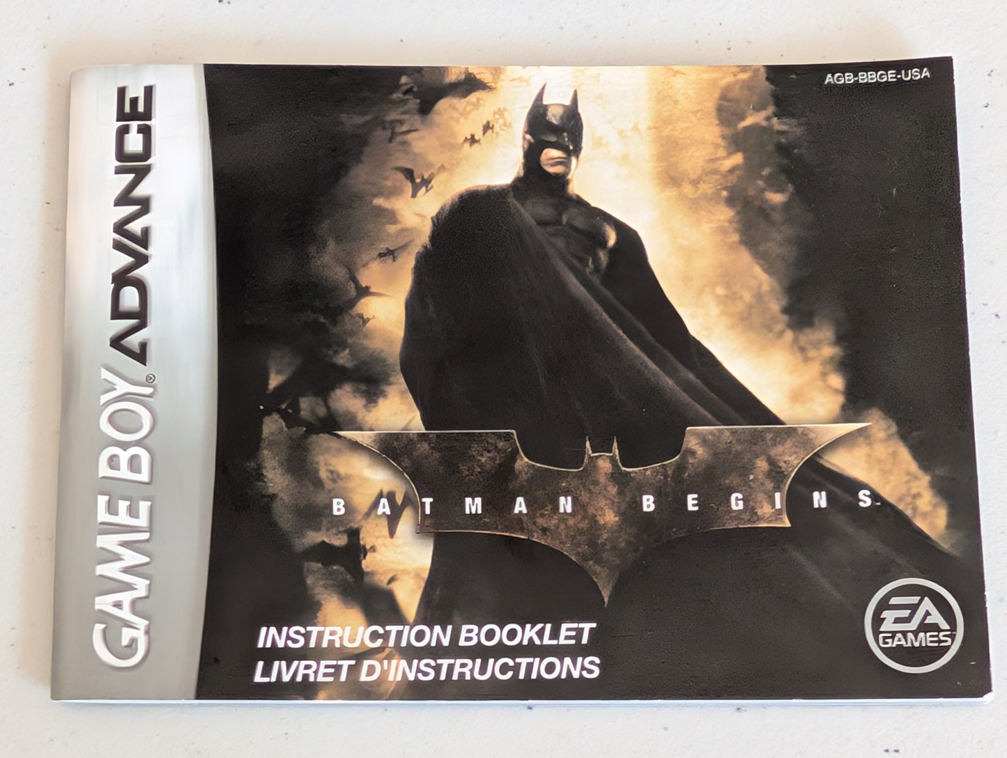 Batman Begins Video game Instruction Booklet Gameboy Advance