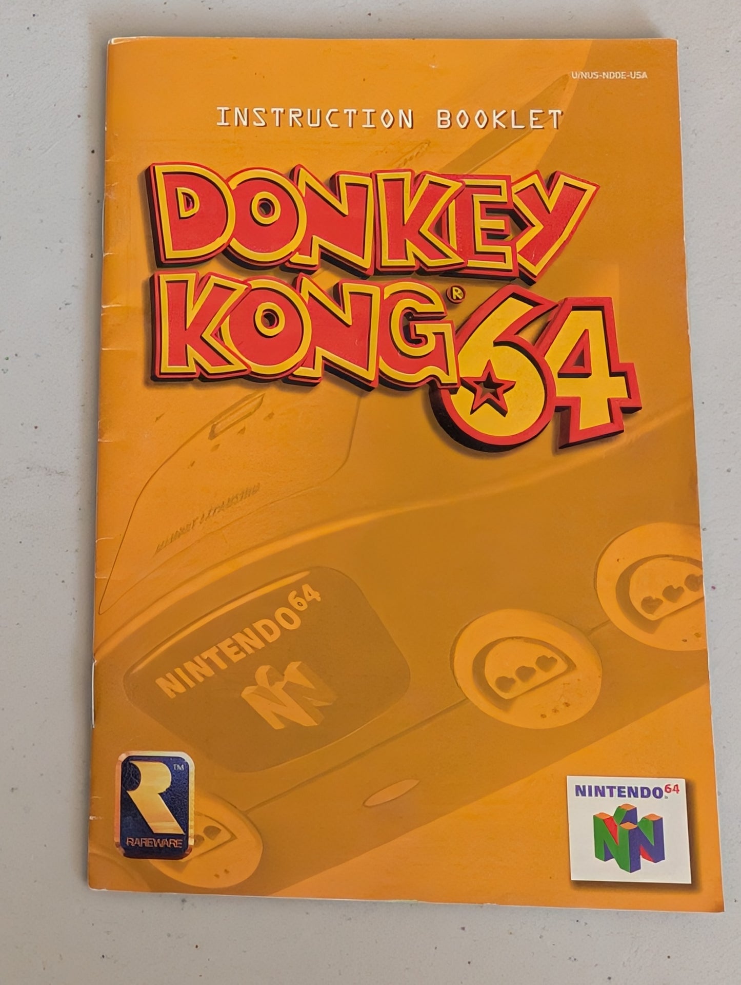 Donkey Kong 64 Video game Instruction Booklet N64