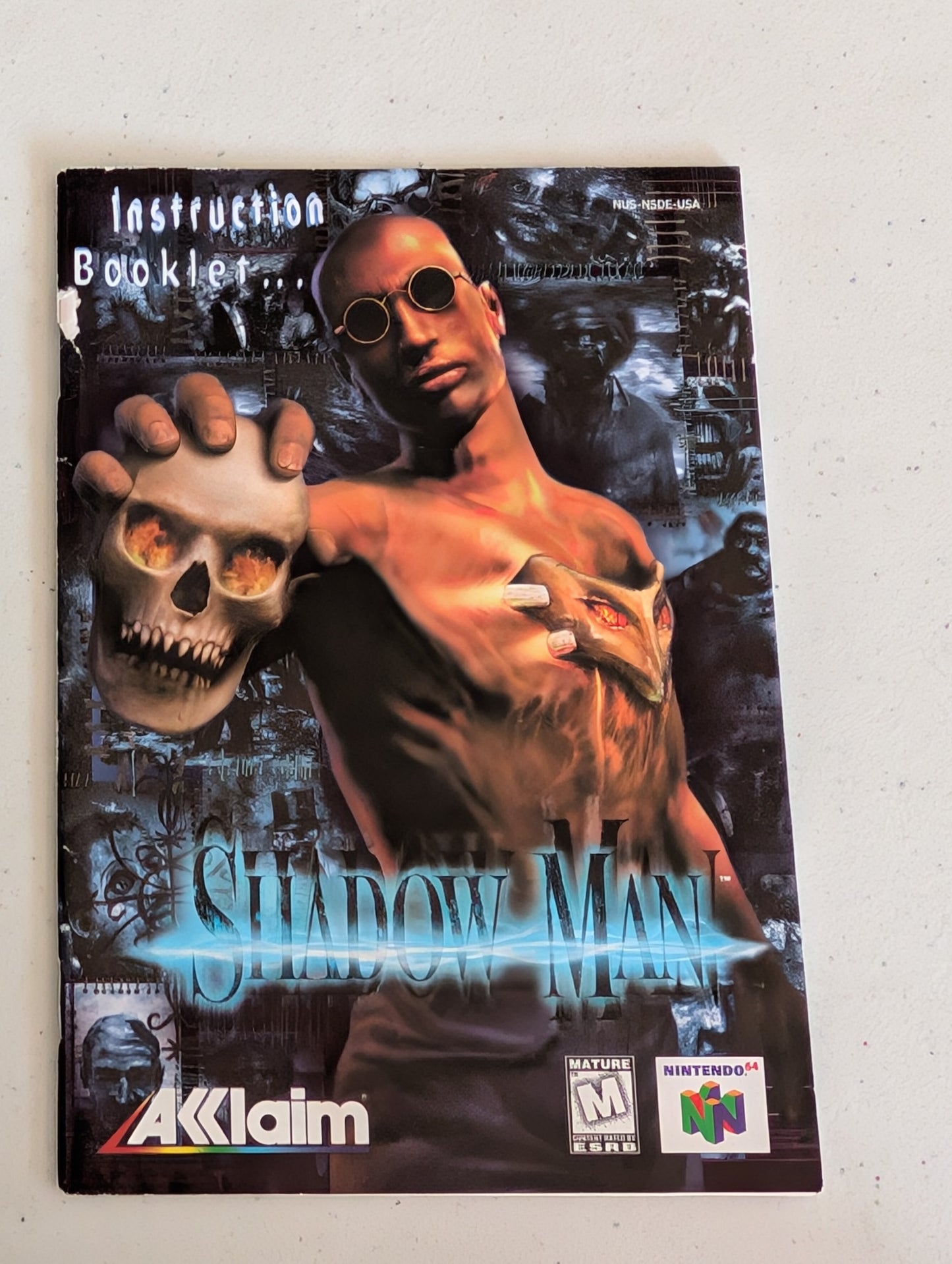 Shadow Man.Video game Instruction Booklet N64