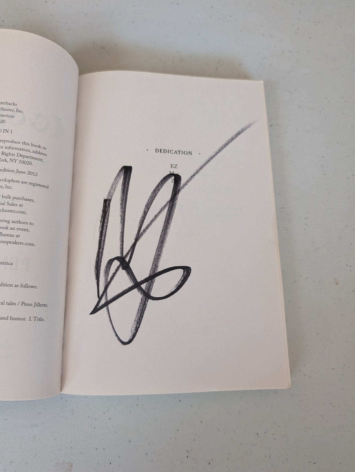 God, No! Book by Penn Jillette - autographed copy