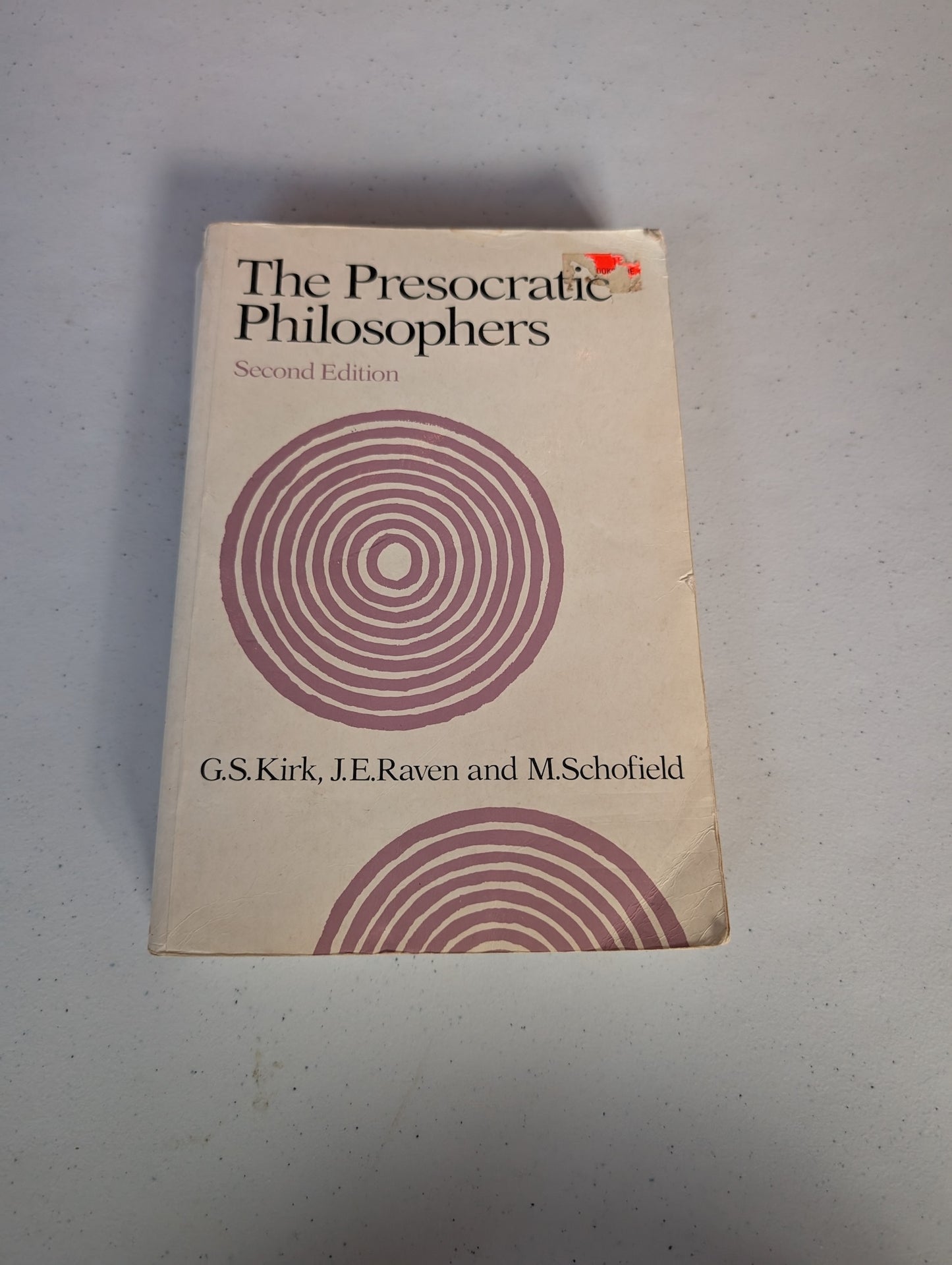 Presocratic Philosophers Book by Geoffrey Kirk