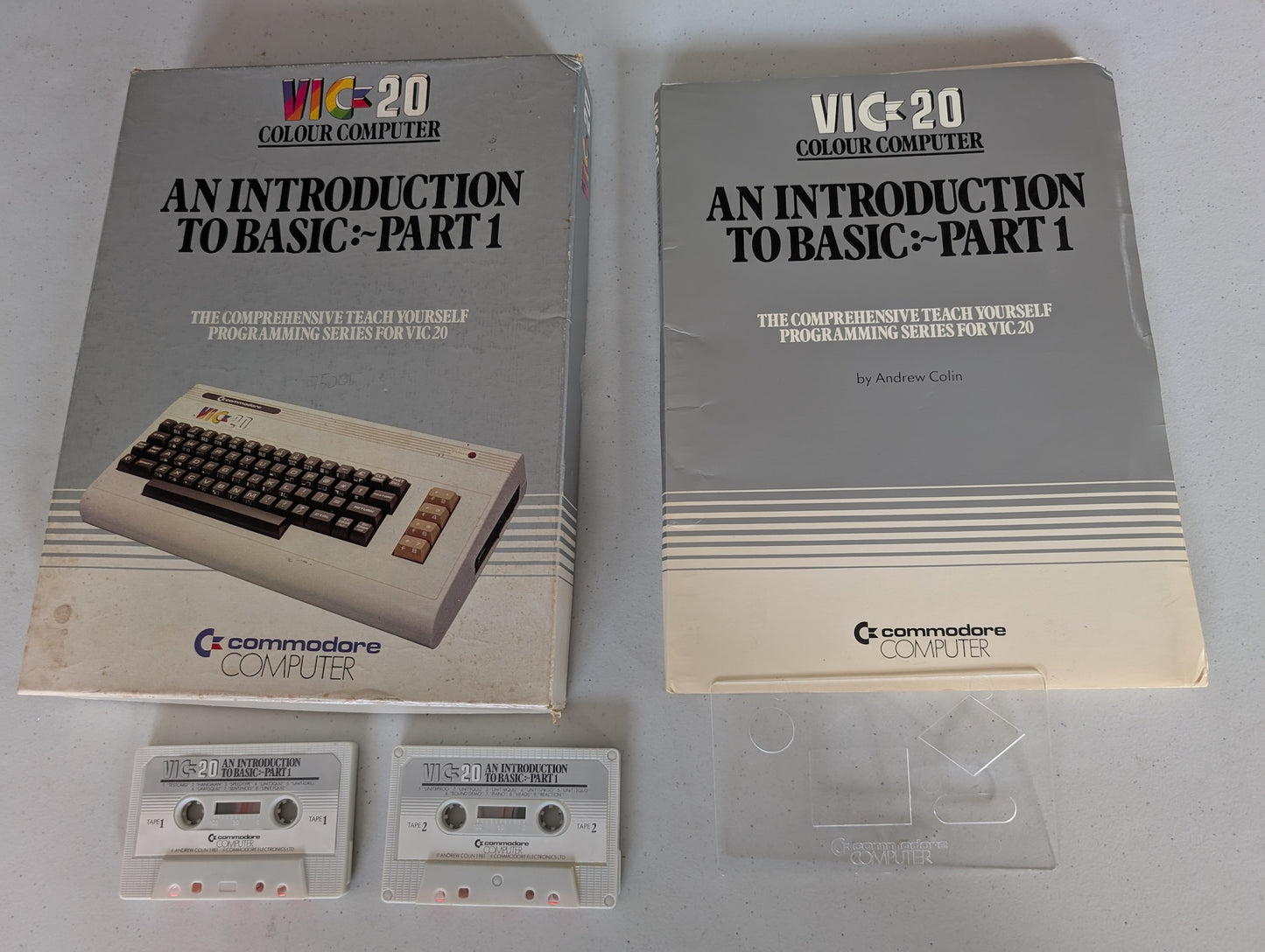 Commodore 64 Introduction to Basic: Part 1, Manual, 2 Cassette, Original Box