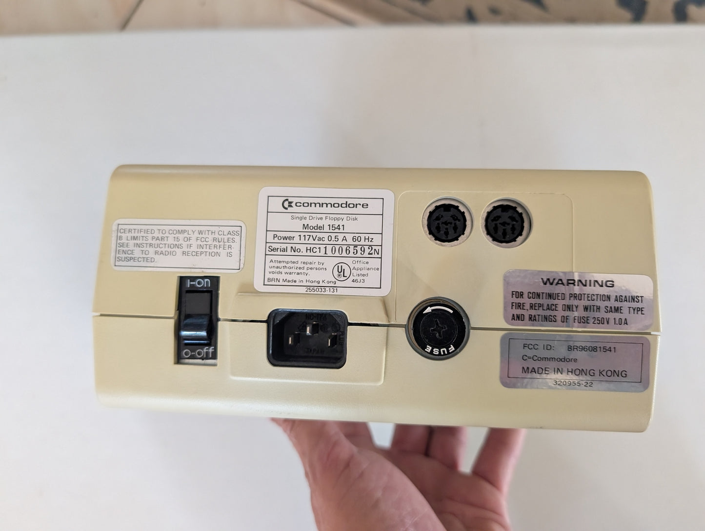 Commodore 1541 Floppy Disk Drive and manual