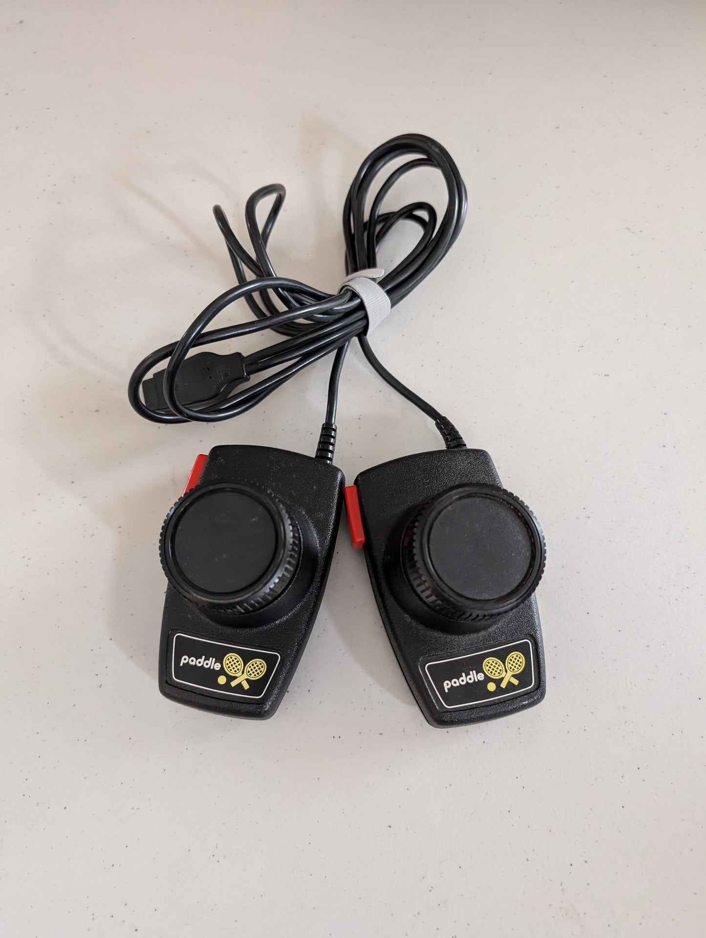 Vintage Atari 2600 CX2600A Console four joysticks paddles and keypad