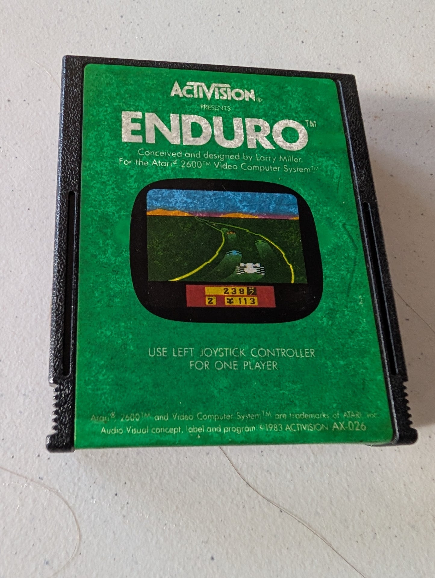 Enduro Game Cartridge For Atari 2600 Activision
