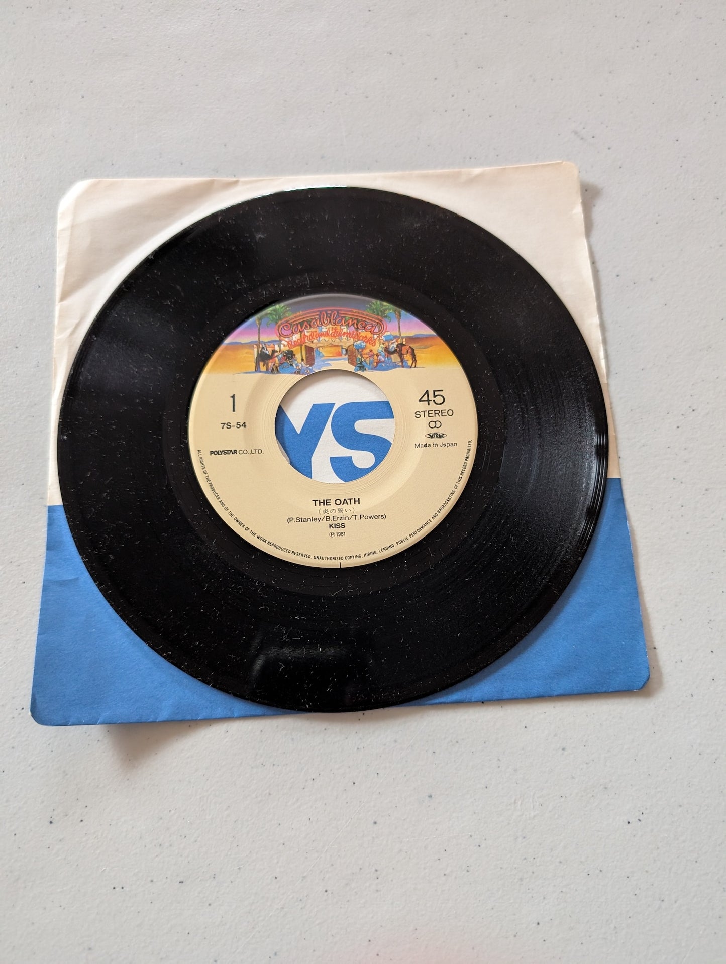 KISS - The Oath - Escape from the Island (7 in, 45 RPM, Single, Vinyl Record Album)