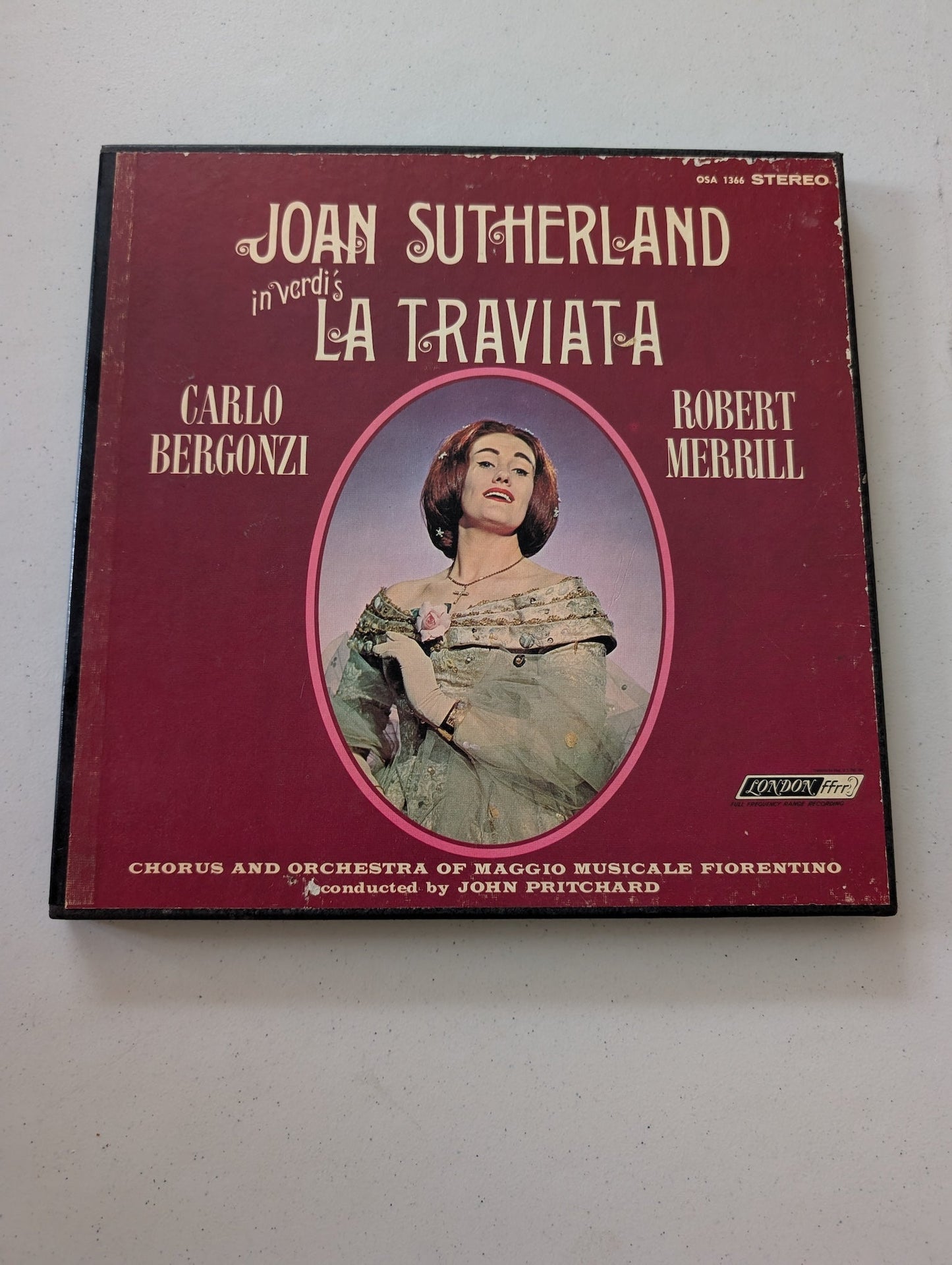 JOAN SUTHERLAND, VERDI LA TRAVIATA -LONDON 3 LP & BOOK 1963 StereoPhonic OSA1366 (Vinyl Record LP Album)