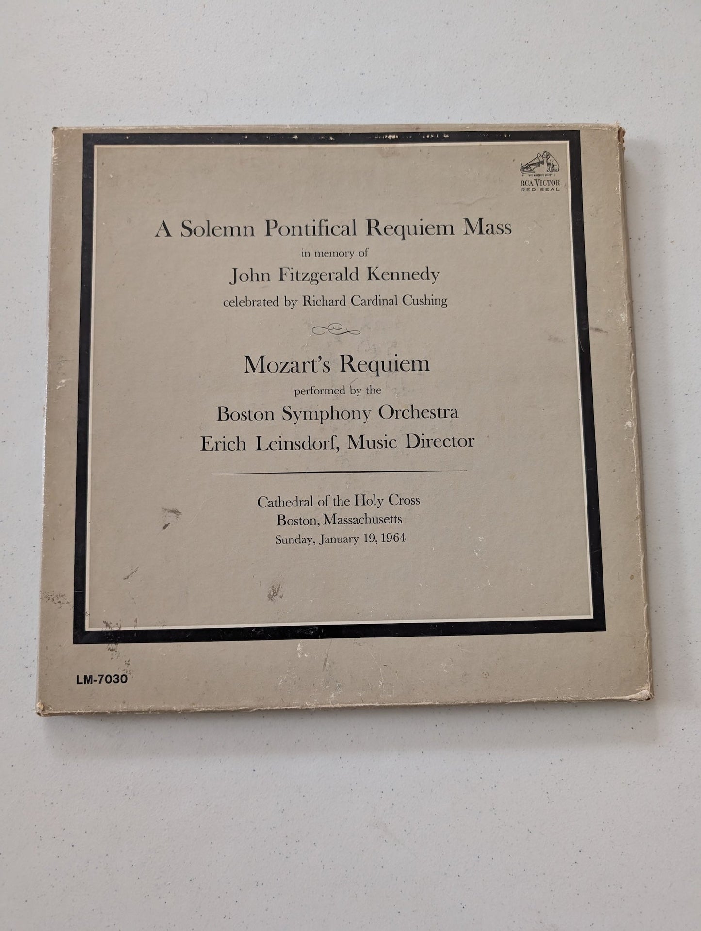 Solemn Pontifical Requiem Mass In Memory Of John F Kennedy Mozart's Requiem 2 LP (Vinyl Record LP Album)