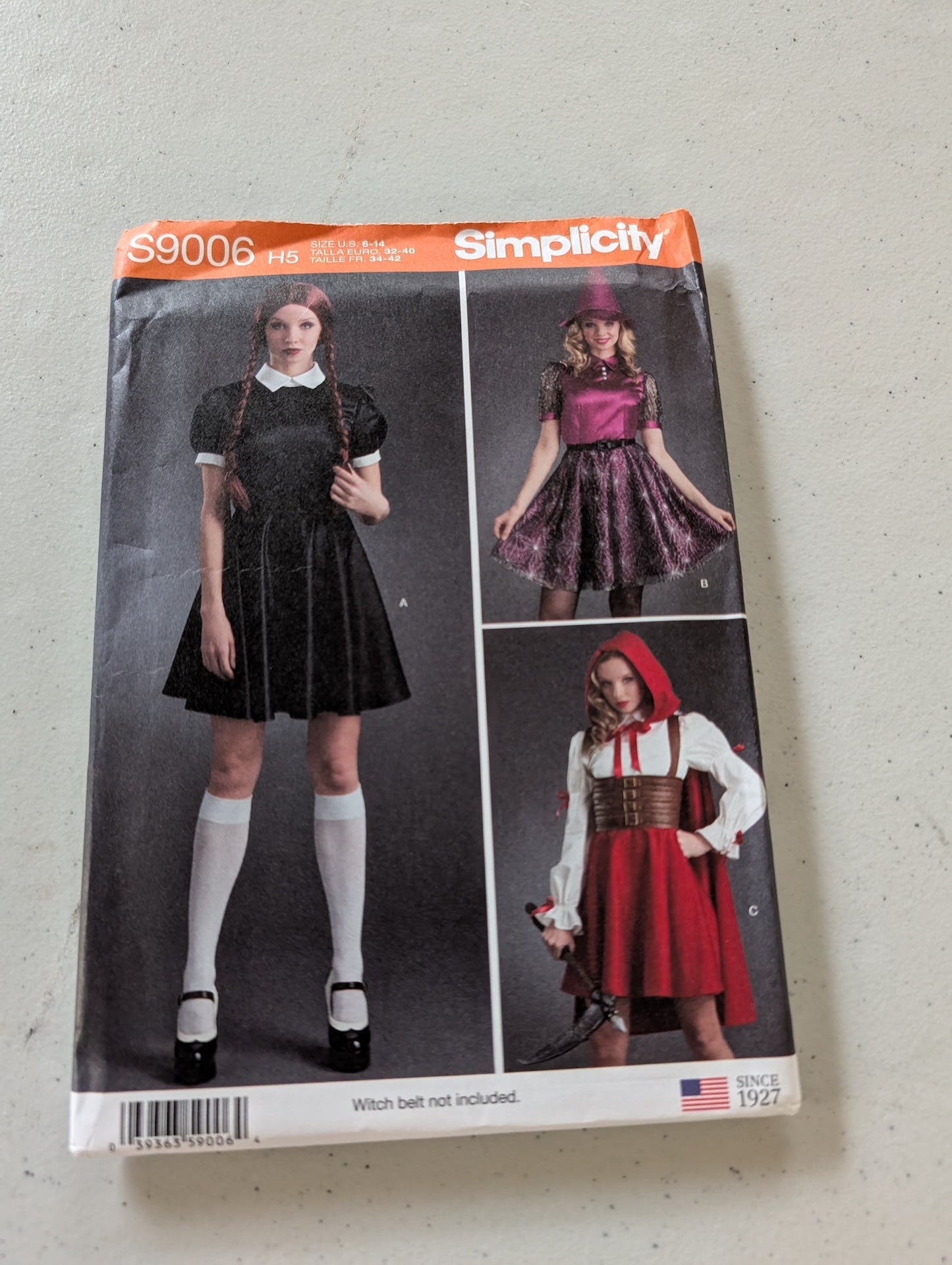 Simplicity Sewing Pattern S9006 Sz 6-22 Goth Dress Red Riding Hood Witch Costume(Sewing Pattern Vintage)