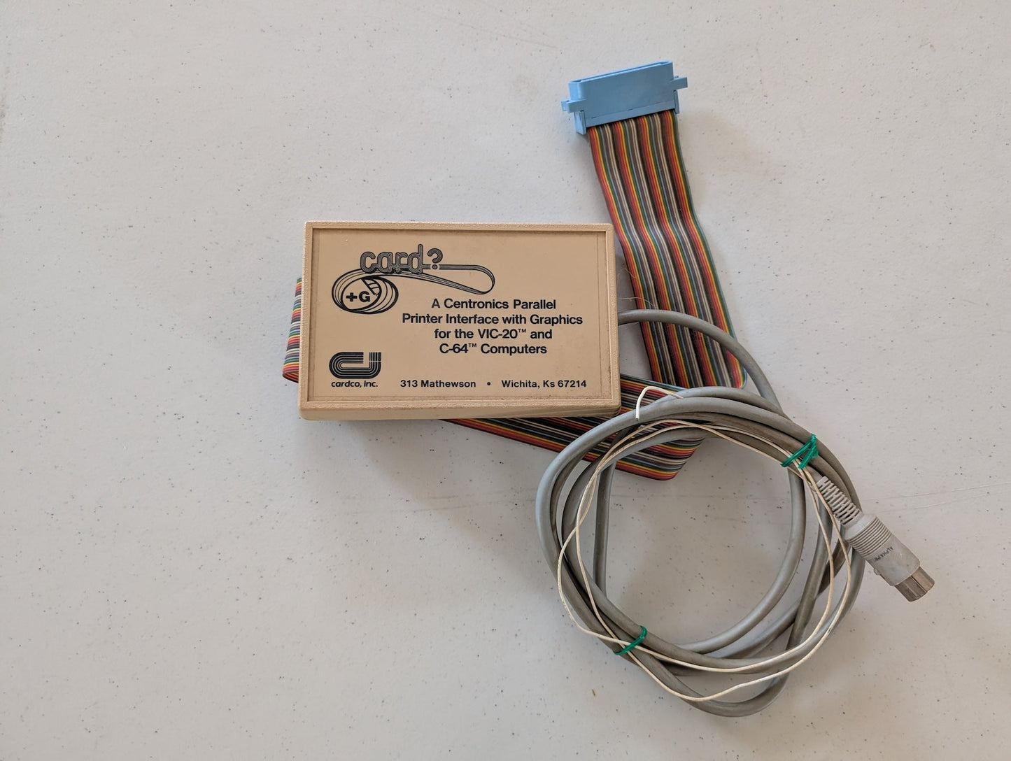 Cardco Centronics Parallel Printer Interface +Graphics VIC-20 C-64 Commodore
