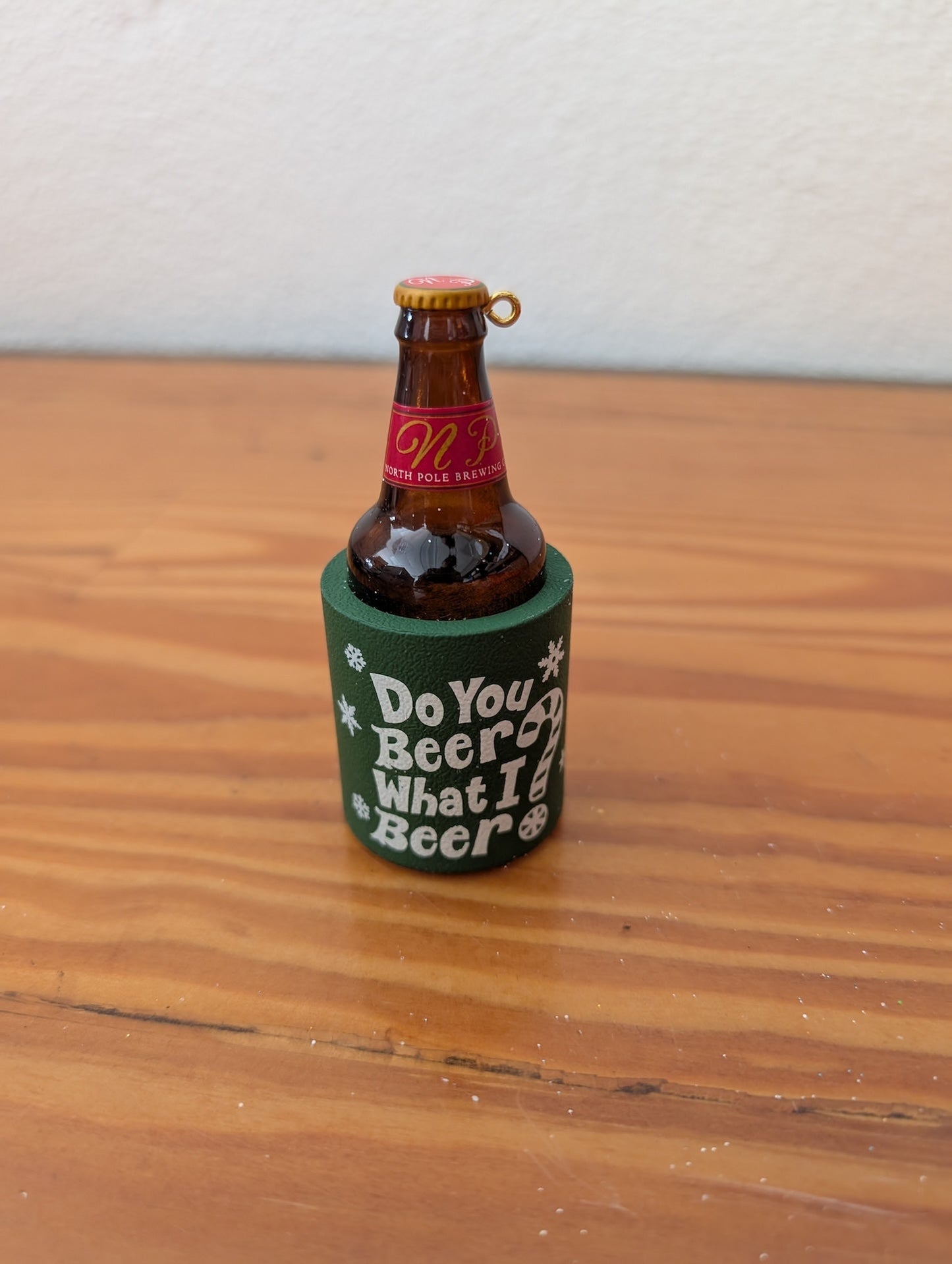 "Do You Beer What I Beer" Ornament from Unknown - Ornaments (Resin or Plastic Ornament, Novelty, Brown, Green, White)