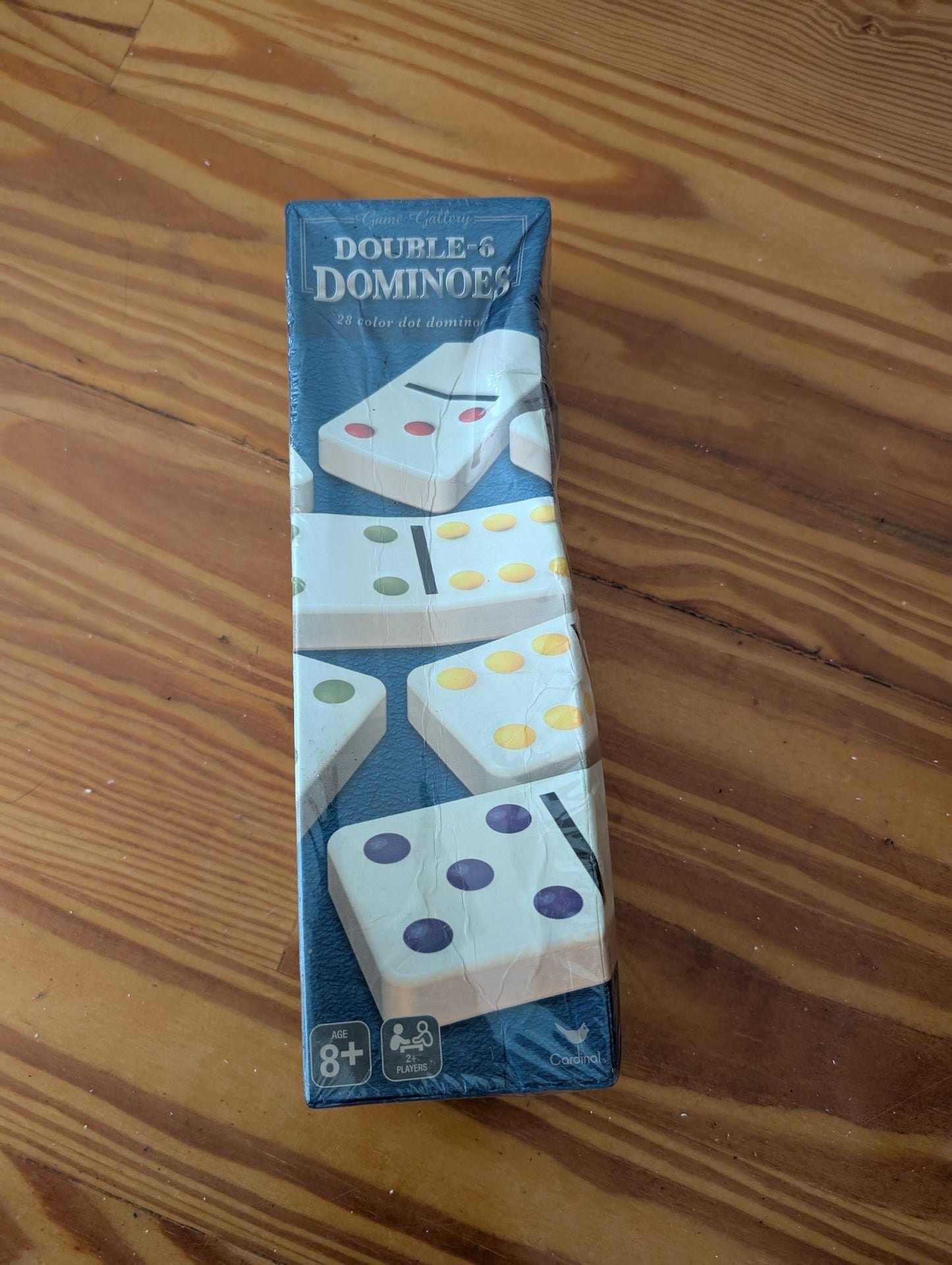 Double-6 Dominoes from Cardinal - Toys & Games (Plastic or Resin Dominoes Set, Game Night, Blue, White, Multicolor)