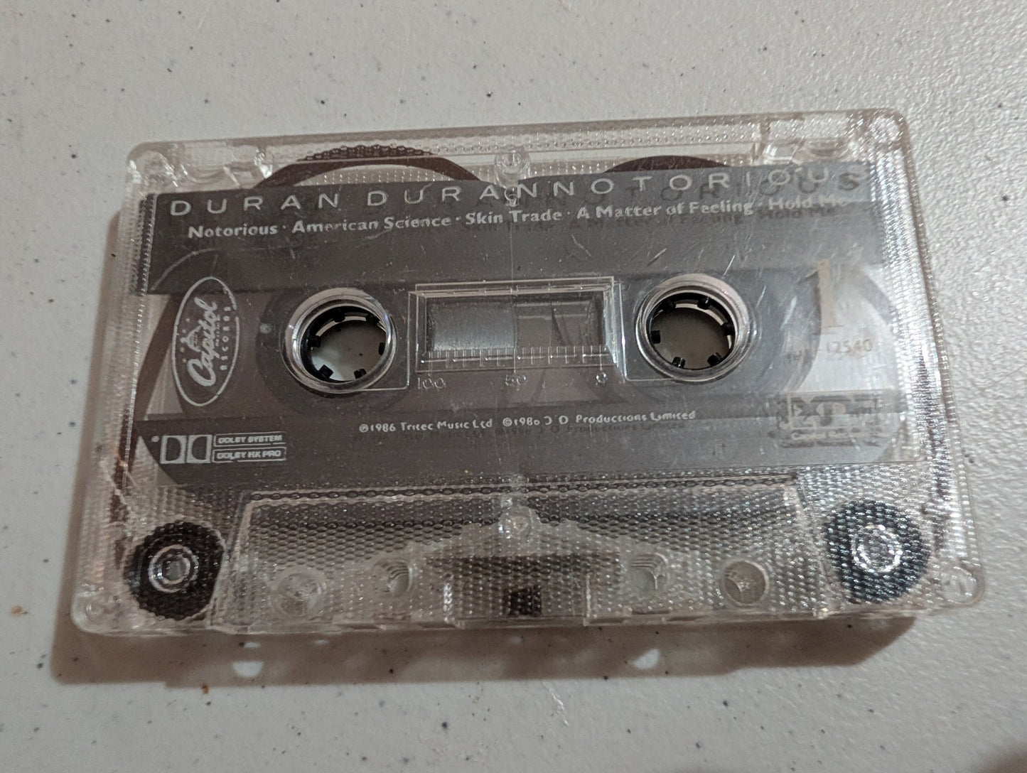 Duran Duran Notorious Classic Electronic Rock New Wave Alternative Pop Music - cassette only