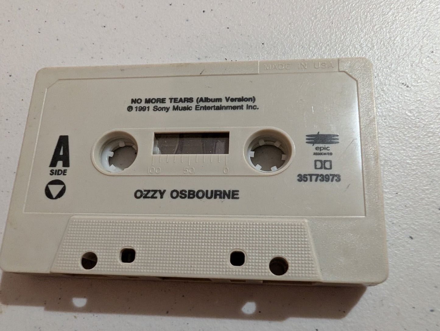 Ozzy Osbourne – No More Tears CASSETTE single - cassette only