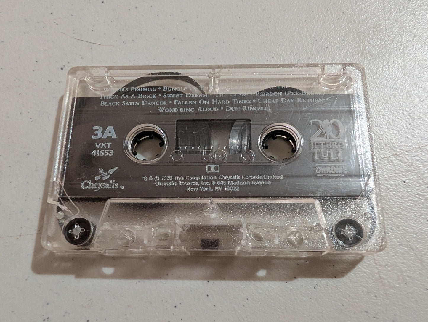 Jethro Tull 20 Years Of Jethro Tull Volume 3 cassette only 1988