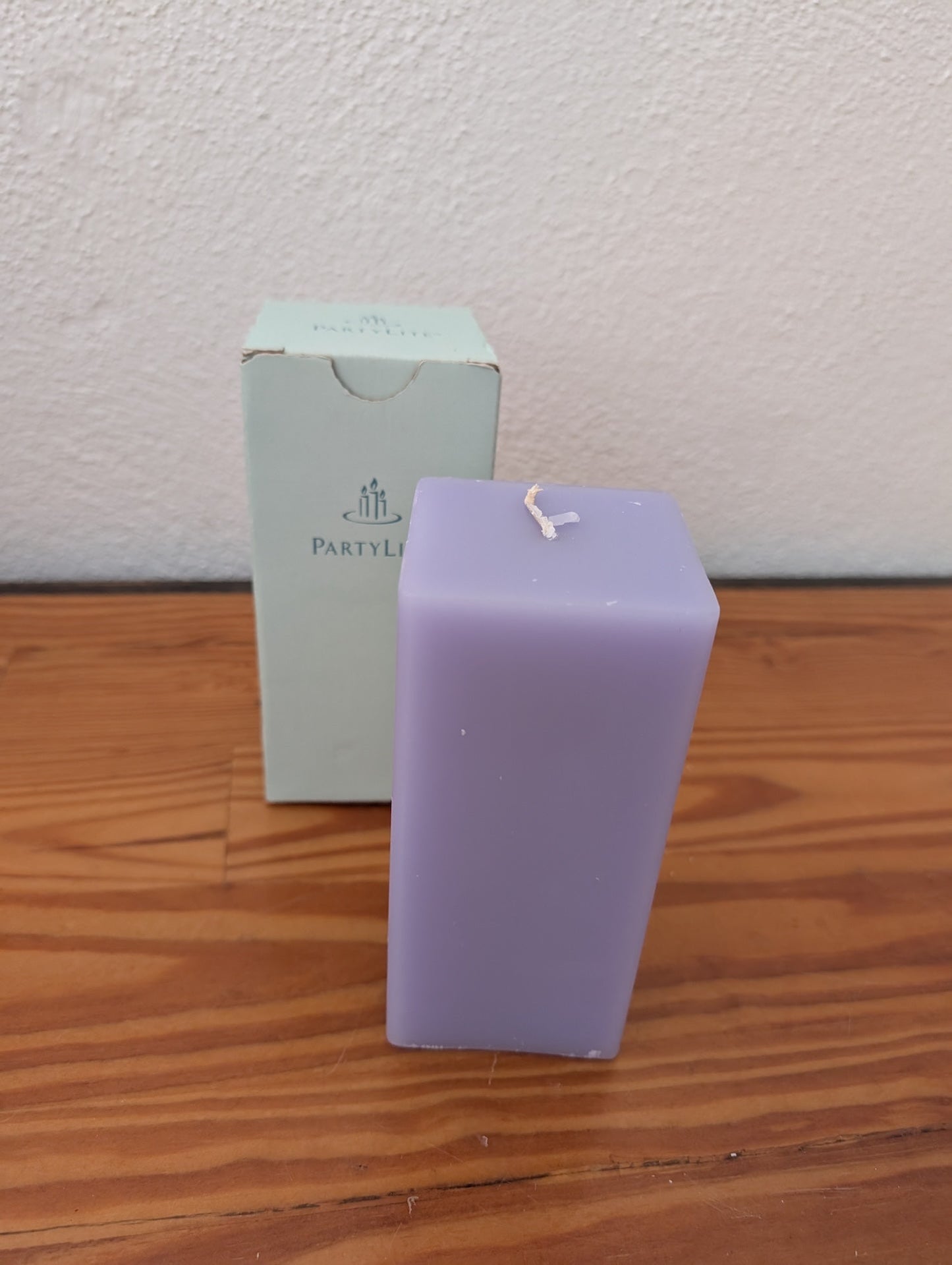 Square Pillar Candle from Partylite - Candles (Wax Candle, Modern, Minimalist, Lavender)