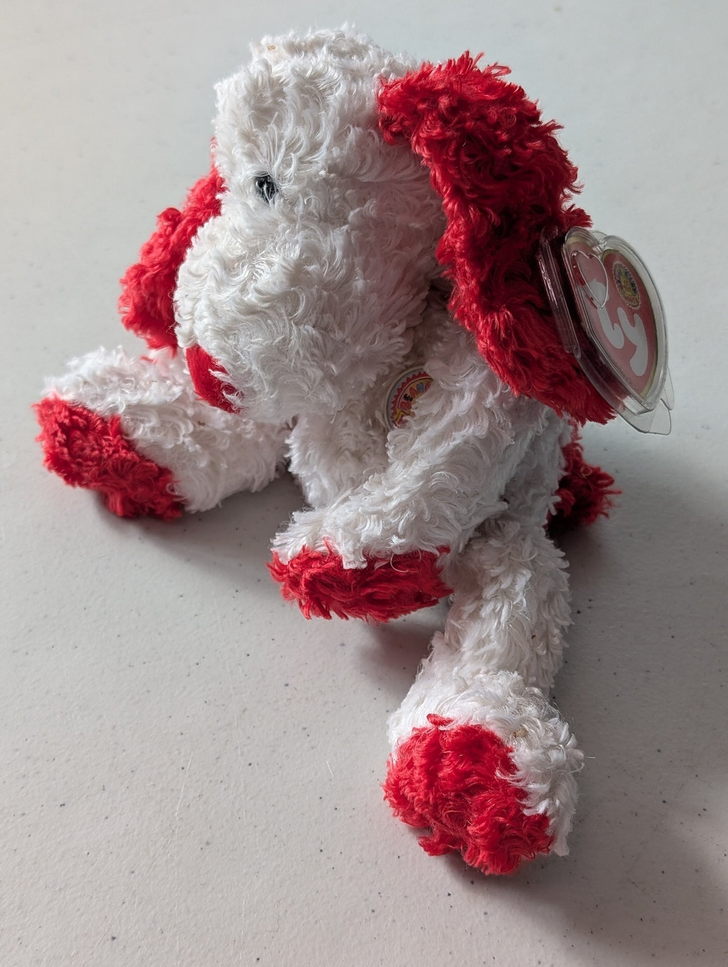 Patriot the Dog - Ty Beanie Baby (Red, White, 2000, Plushie, Toy, Stuffed Animal, MWMT, Vintage, Retired)