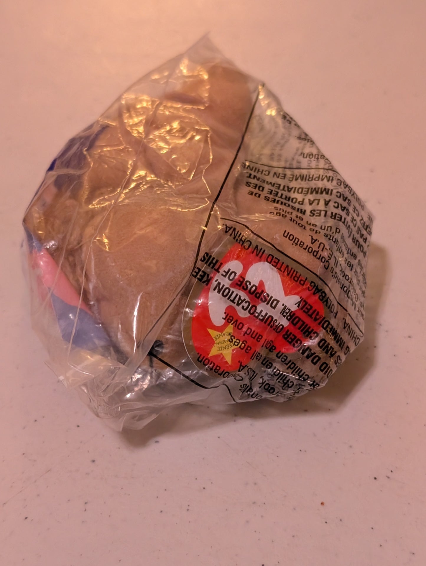 Doby - McDonald's / Ty Teenie Beanie Baby (Brown, Black, 1996, Plush, Toy, Vintage, Stuffed Animal, Retired)