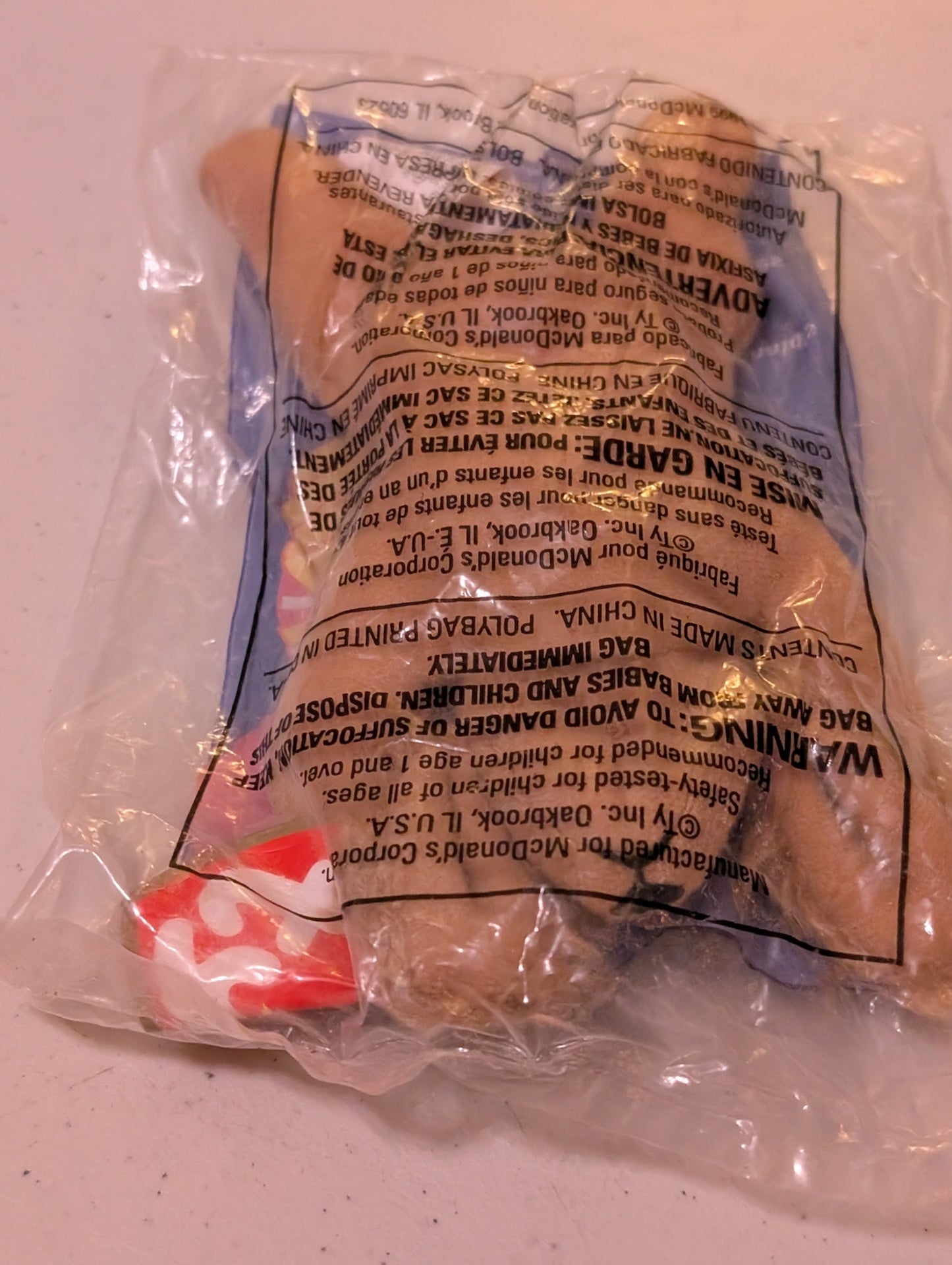 Spunky - McDonald's / Ty Teenie Beanie Baby (Brown, 1997, Plush, Toy, Vintage, Stuffed Animal, Retired)