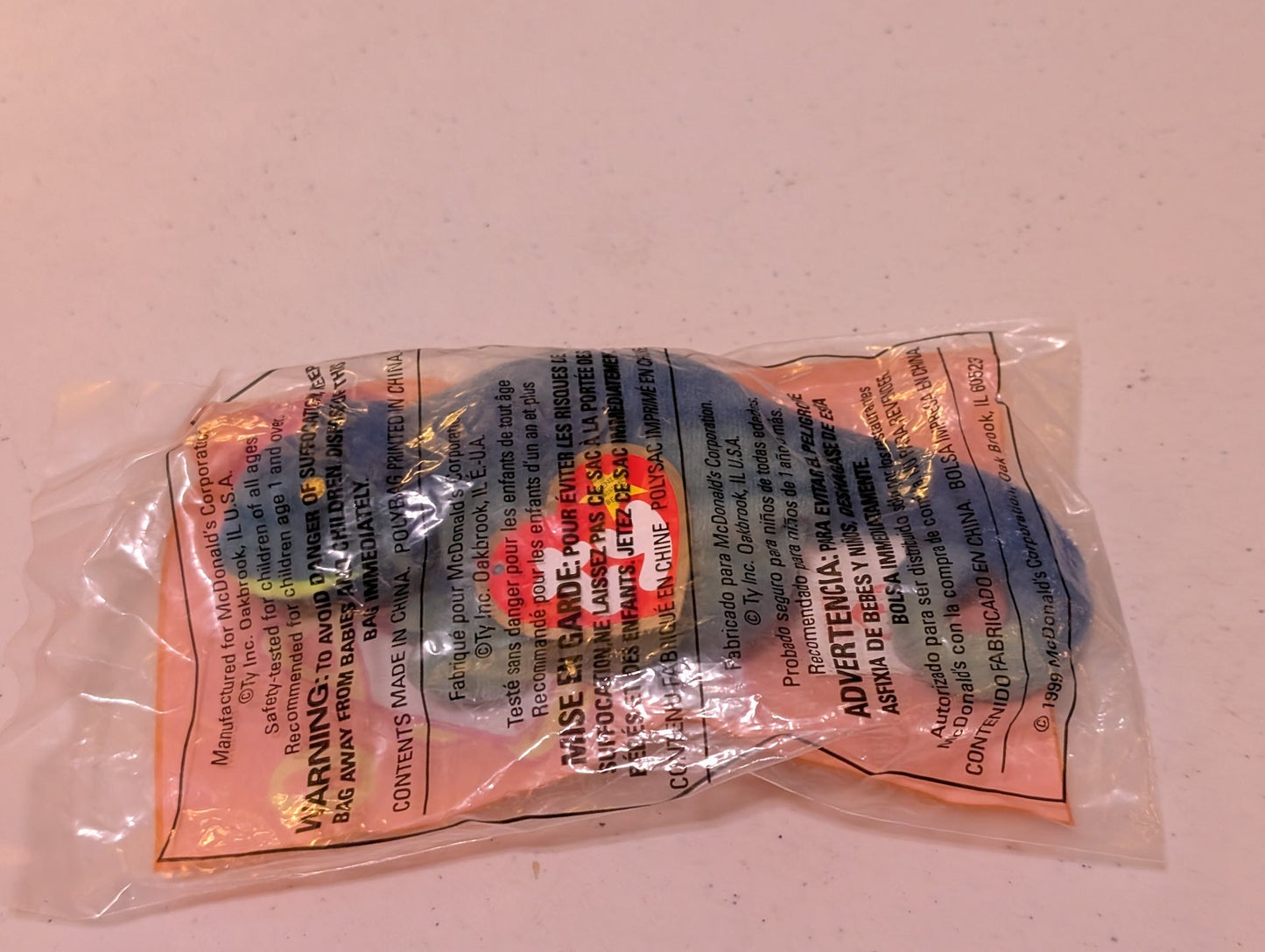 Flip - McDonald's / Ty Teenie Beanie Baby (Blue, 2000, Plush Toy, Vintage, Stuffed Animal, Retired)