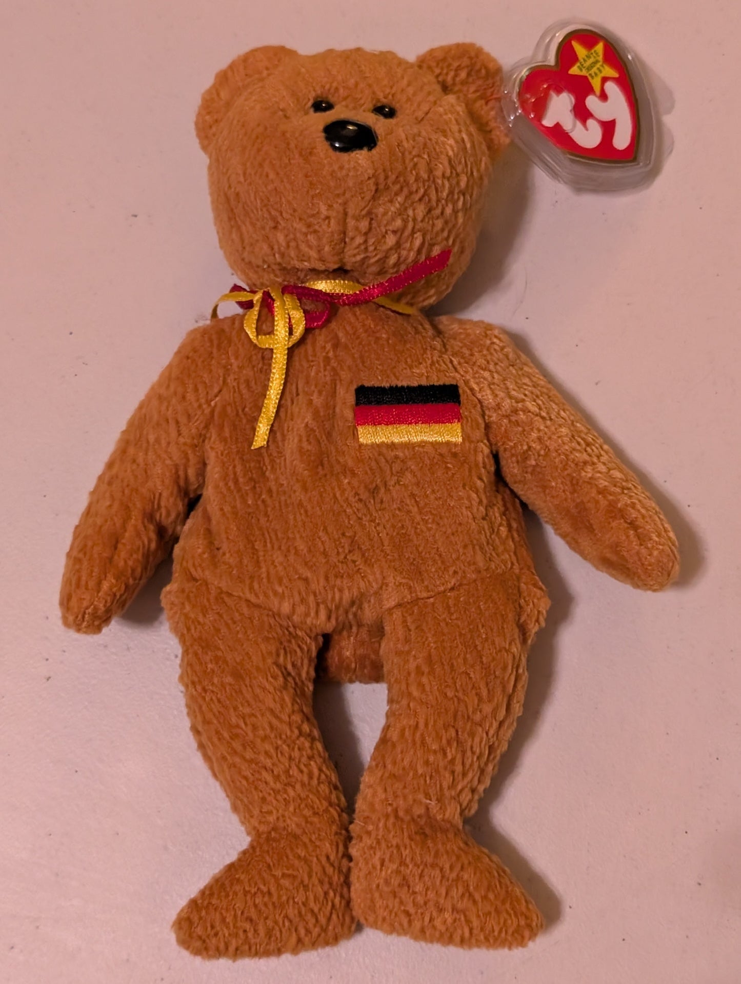 Germania the Bear - Ty Beanie Baby (Brown, 1999, MWMT, Plush Toy, Stuffed Animal, Vintage, Retired)