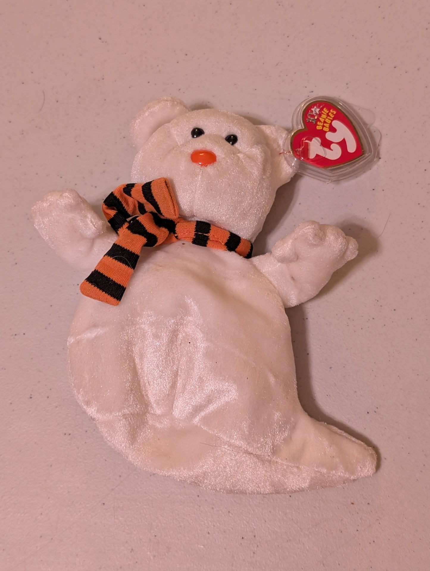 Sheets the Ghost - Ty Beanie Baby (White, 2000, MWMT, Plush, Toy, Stuffed Animal, Vintage, Retired)