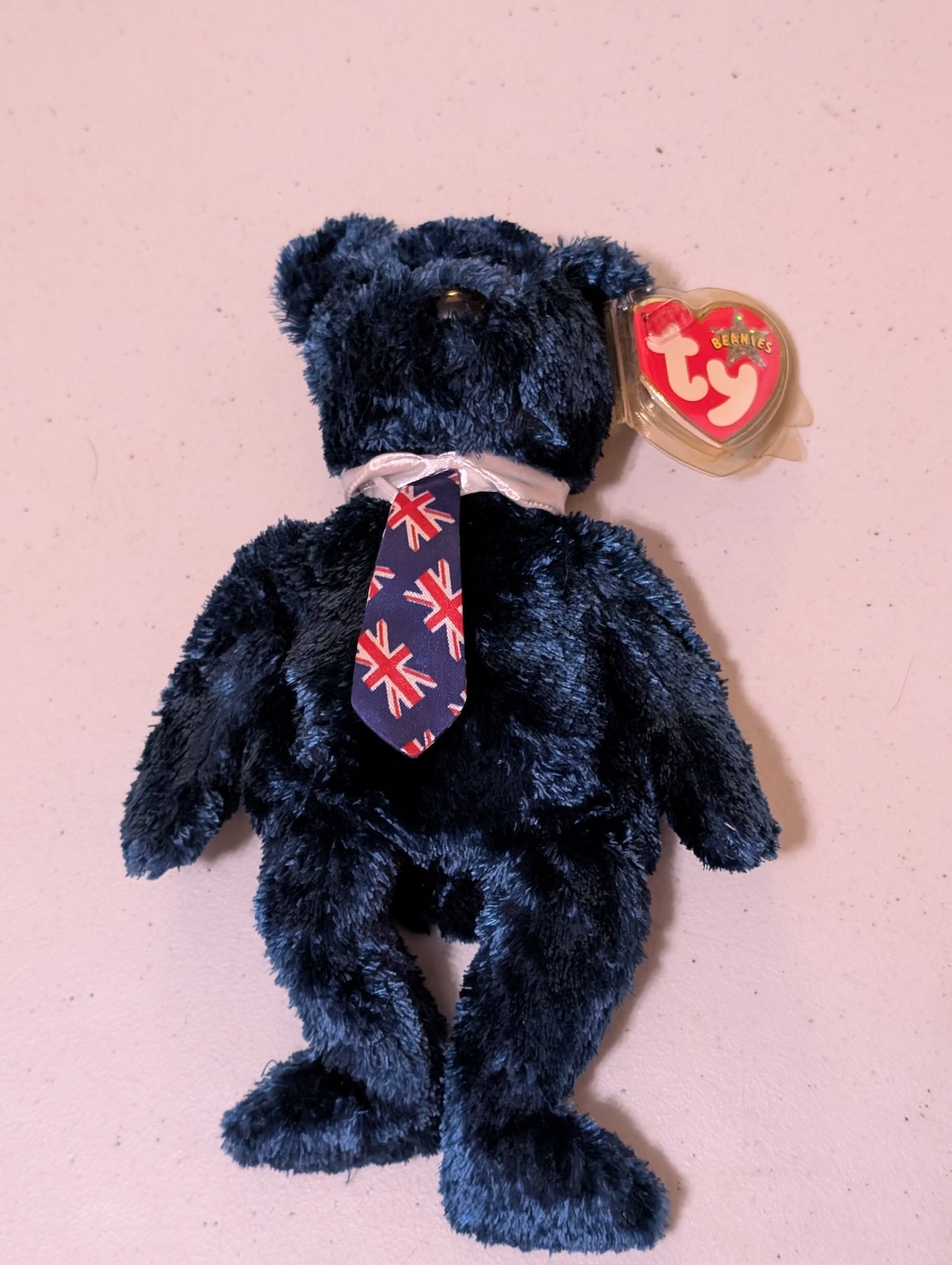 Union the Bear - Ty Beanie Baby (Blue, 2002, MWMT, Plush, Toy, Stuffed Animal, Vintage, Retired)