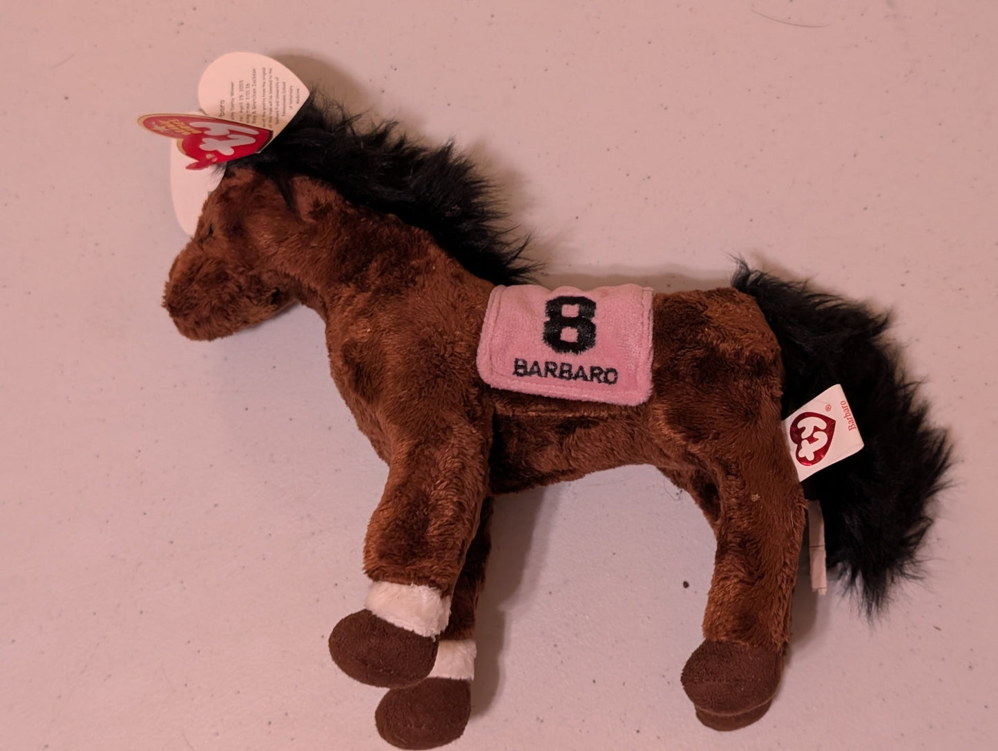 Barbaro the Horse - Ty Beanie Baby (Brown, 2006, MWMT, Plush, Toy, Stuffed Animal, Vintage, Retired)