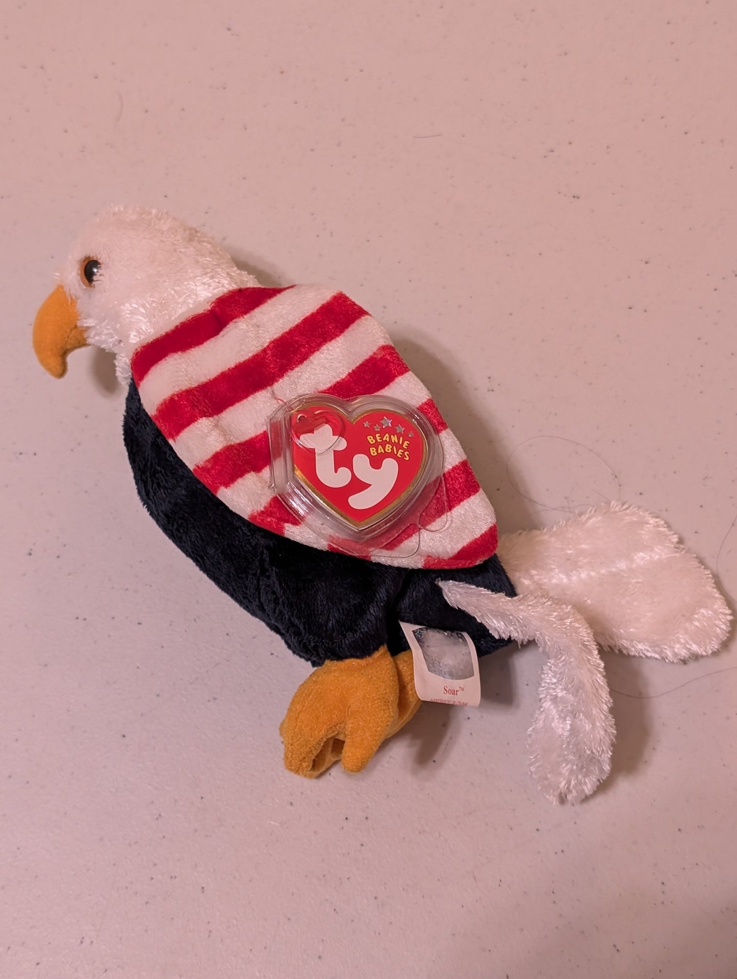 Soar the Eagle - Ty Beanie Baby (Red, White, Blue, 2002, MWMT, Plush, Toy, Stuffed Animal, Vintage, Retired)