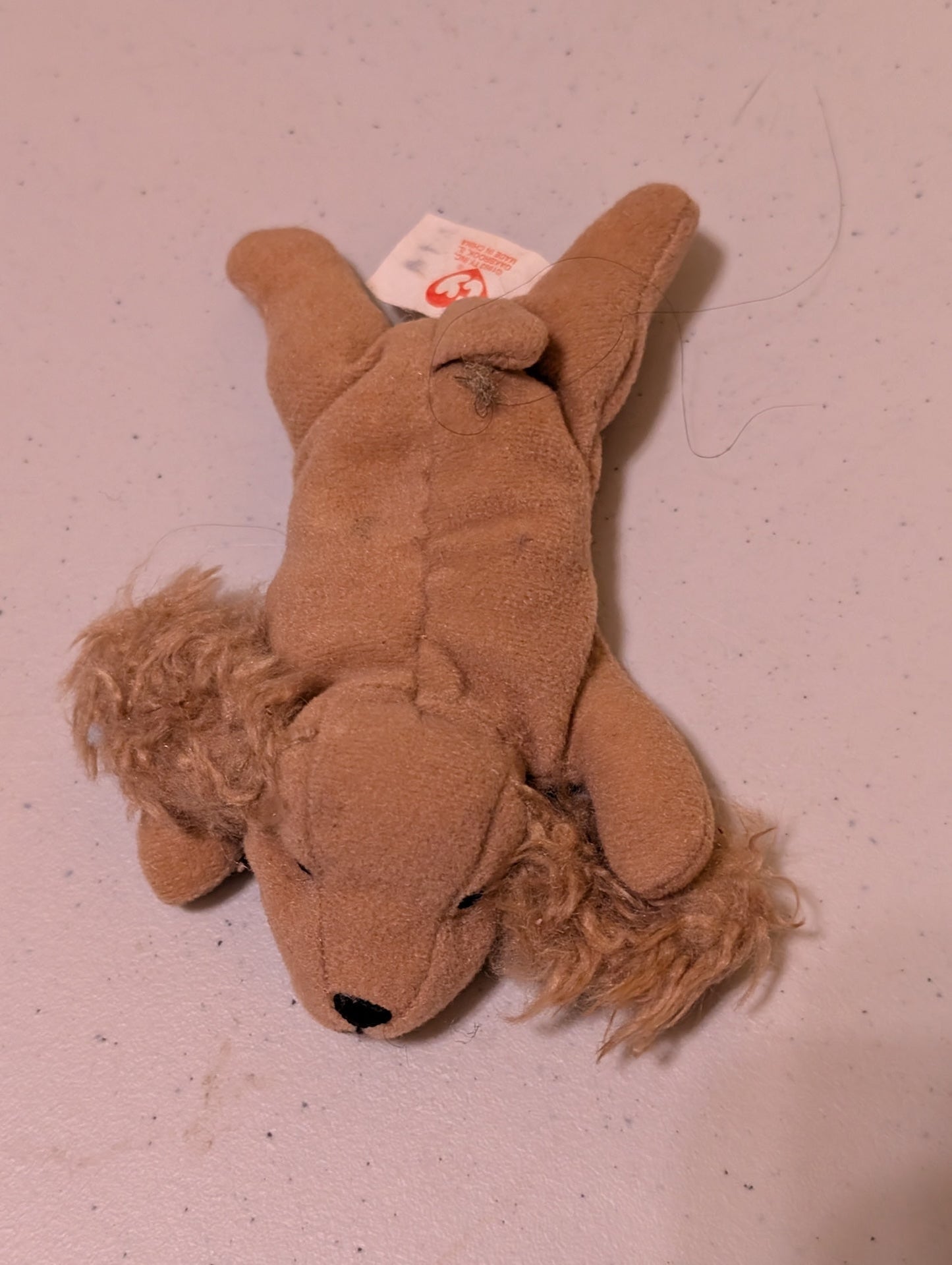 Spunky the Cocker Spaniel - Ty Teenie Beanie Baby (Brown, 1998, Plush Toy, Vintage, Stuffed Animal, Retired)